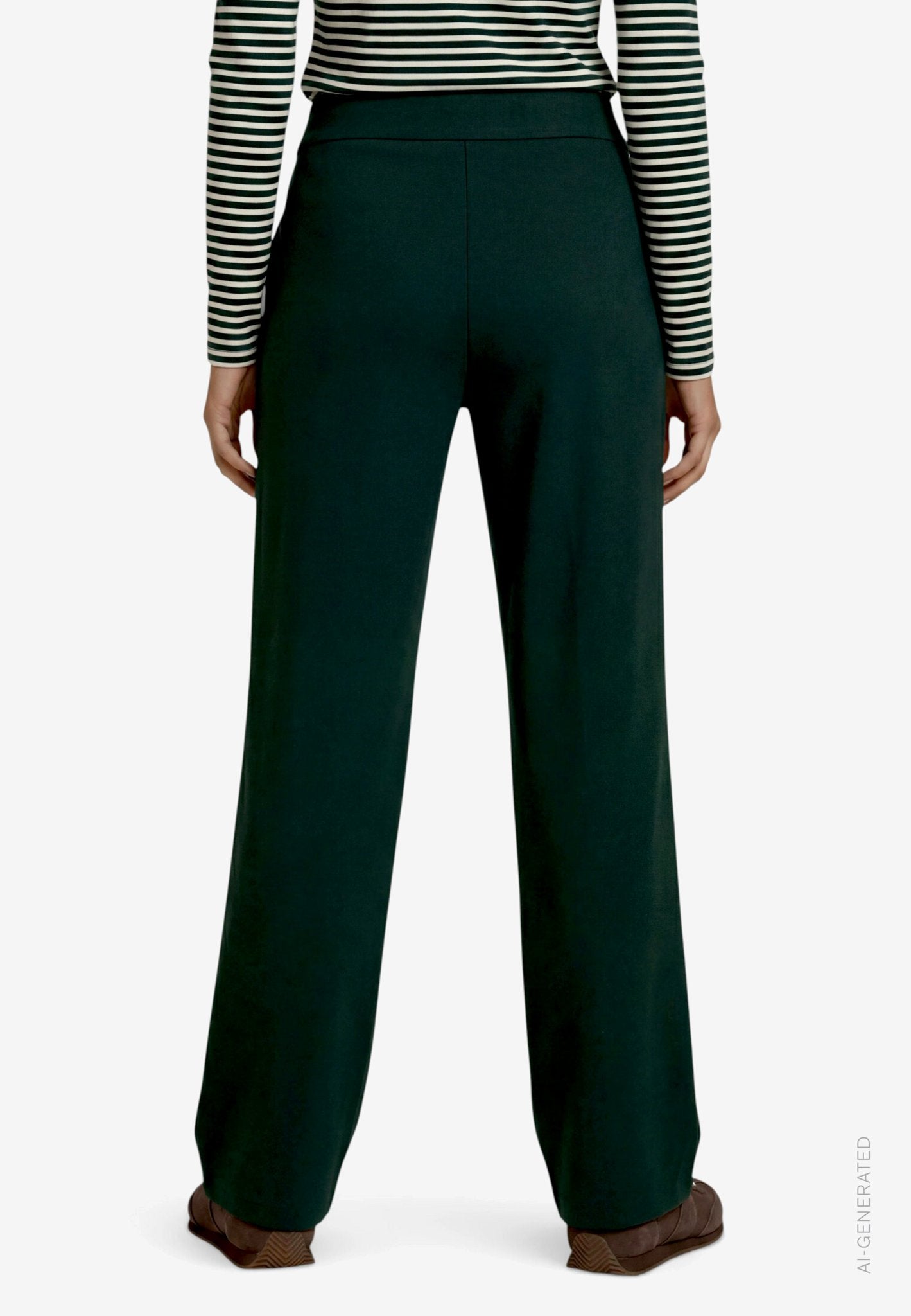 Zero Damen Hosen Green Forest