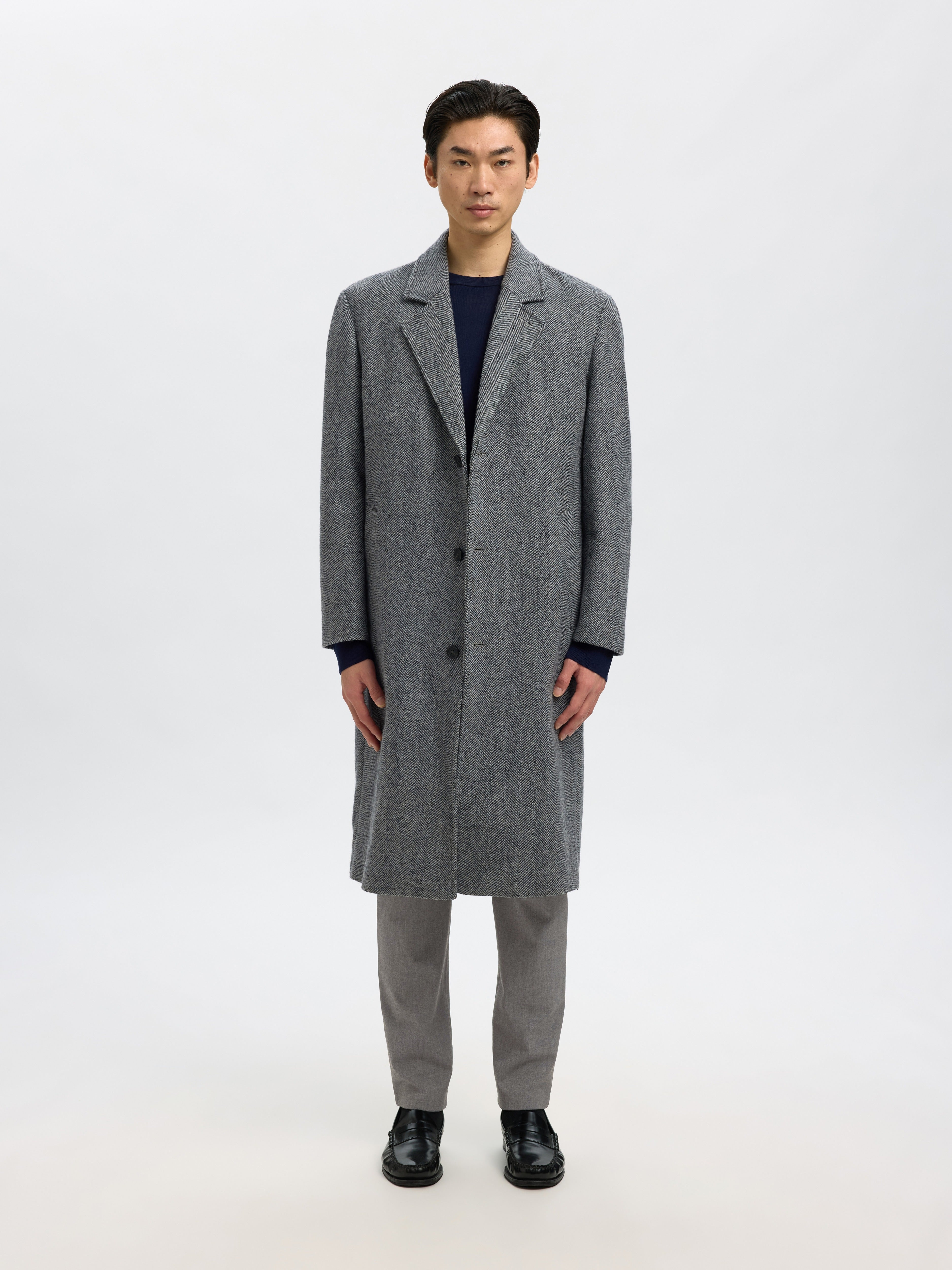 Selected homme Herren Hosen  Grey Mel