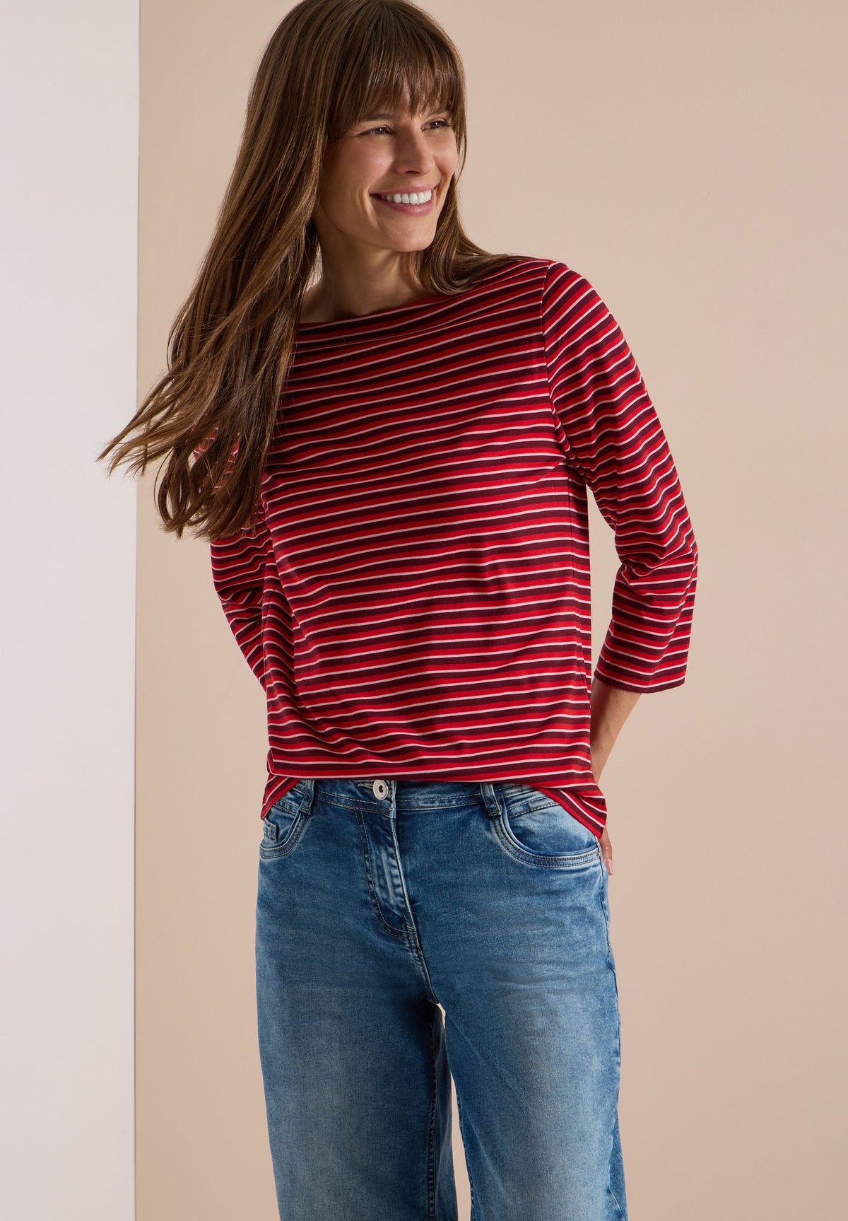 Cecil Damen T-Shirts Red Wine