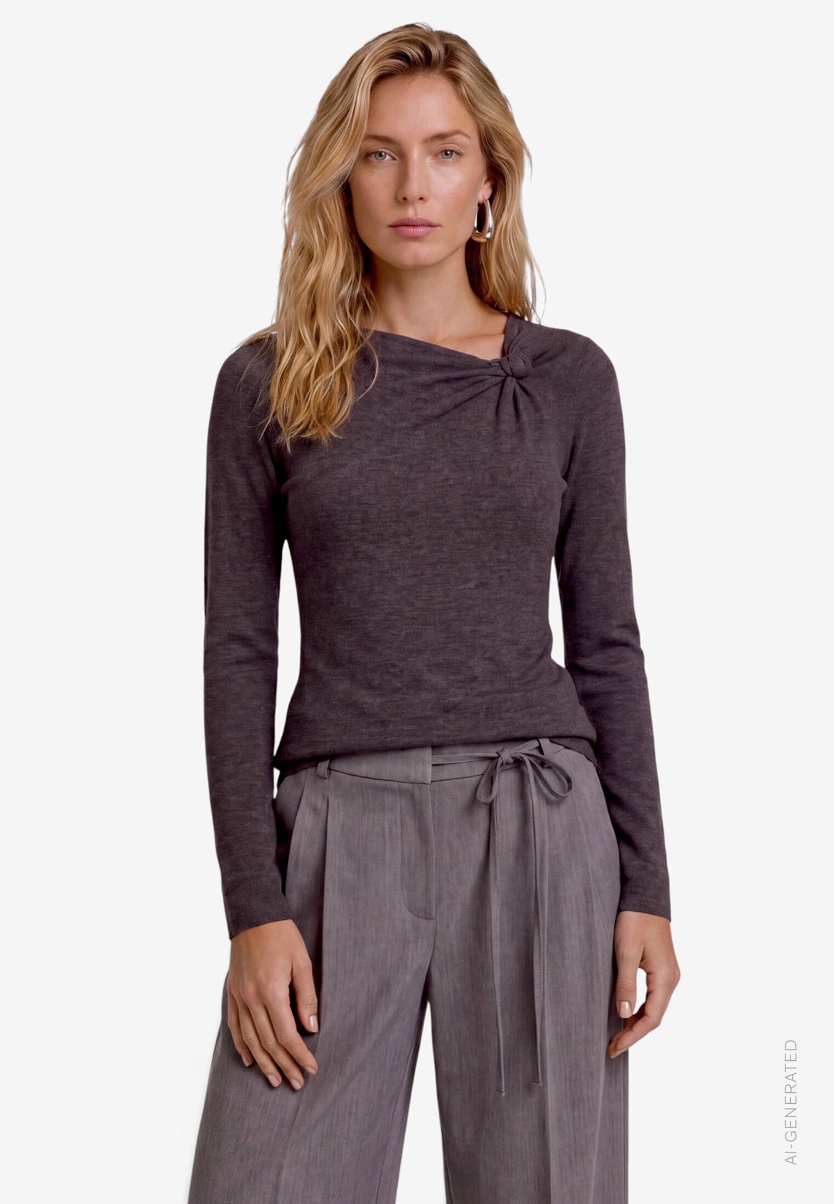 Zero Damen T-Shirts Anthracite Mela