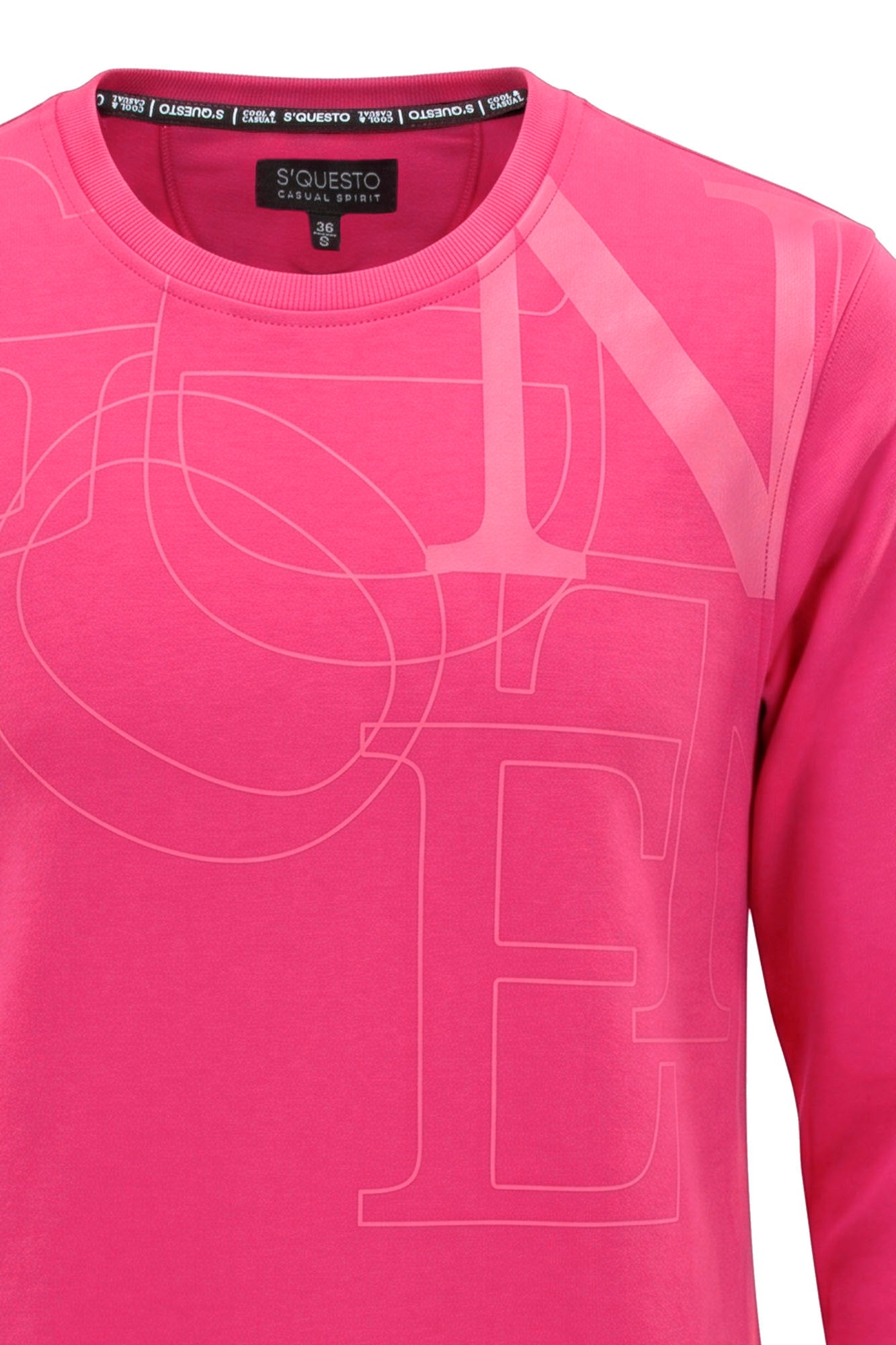 Soquesto Damen Sweatshirts Mittel Pink Hel