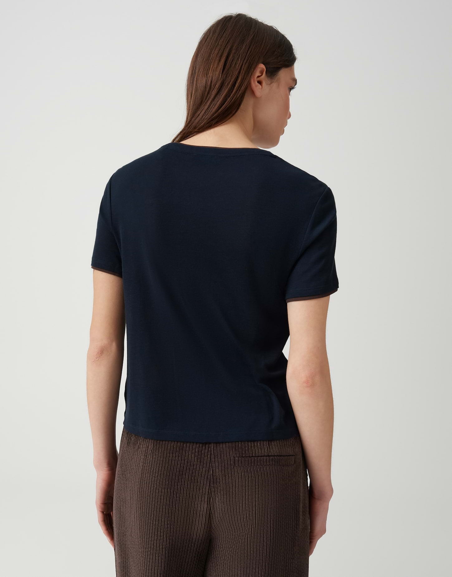 Opus Damen T-Shirts Coal Blue