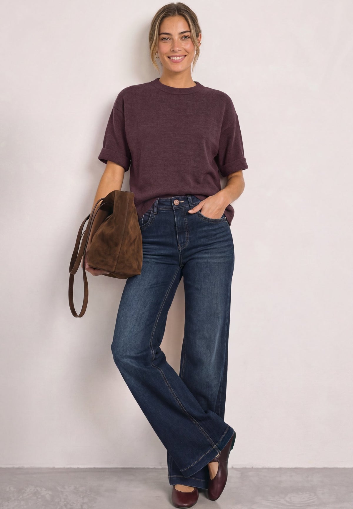 Street One Damen Pullover  Rustic Ro