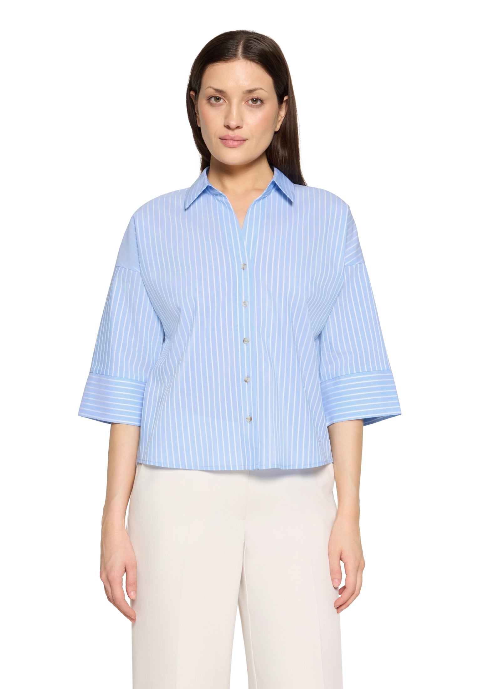 Betty & Co Damen Blusen Blue/White