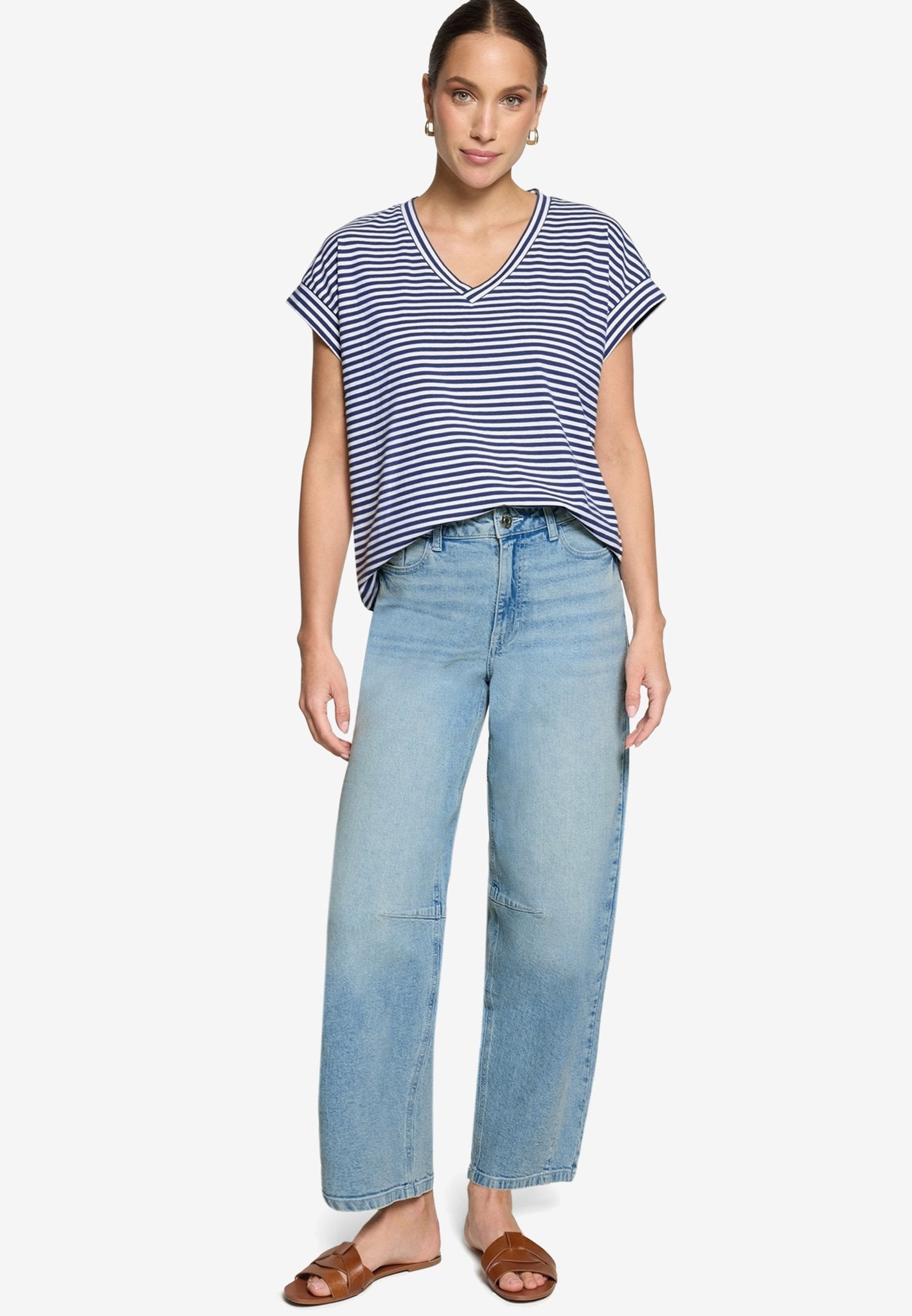 Zero Damen Jeans Light Blue Deni
