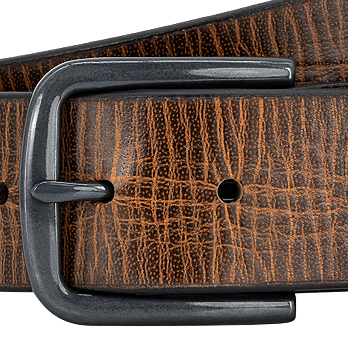 LINDENMANN Herren Gürtel Cognac