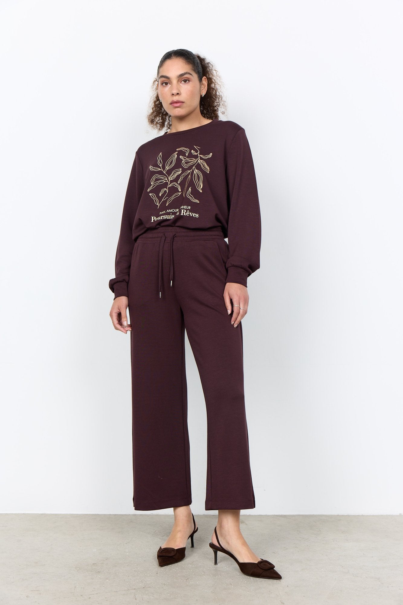 Soya Concept Damen Hosen Chocolate Plum