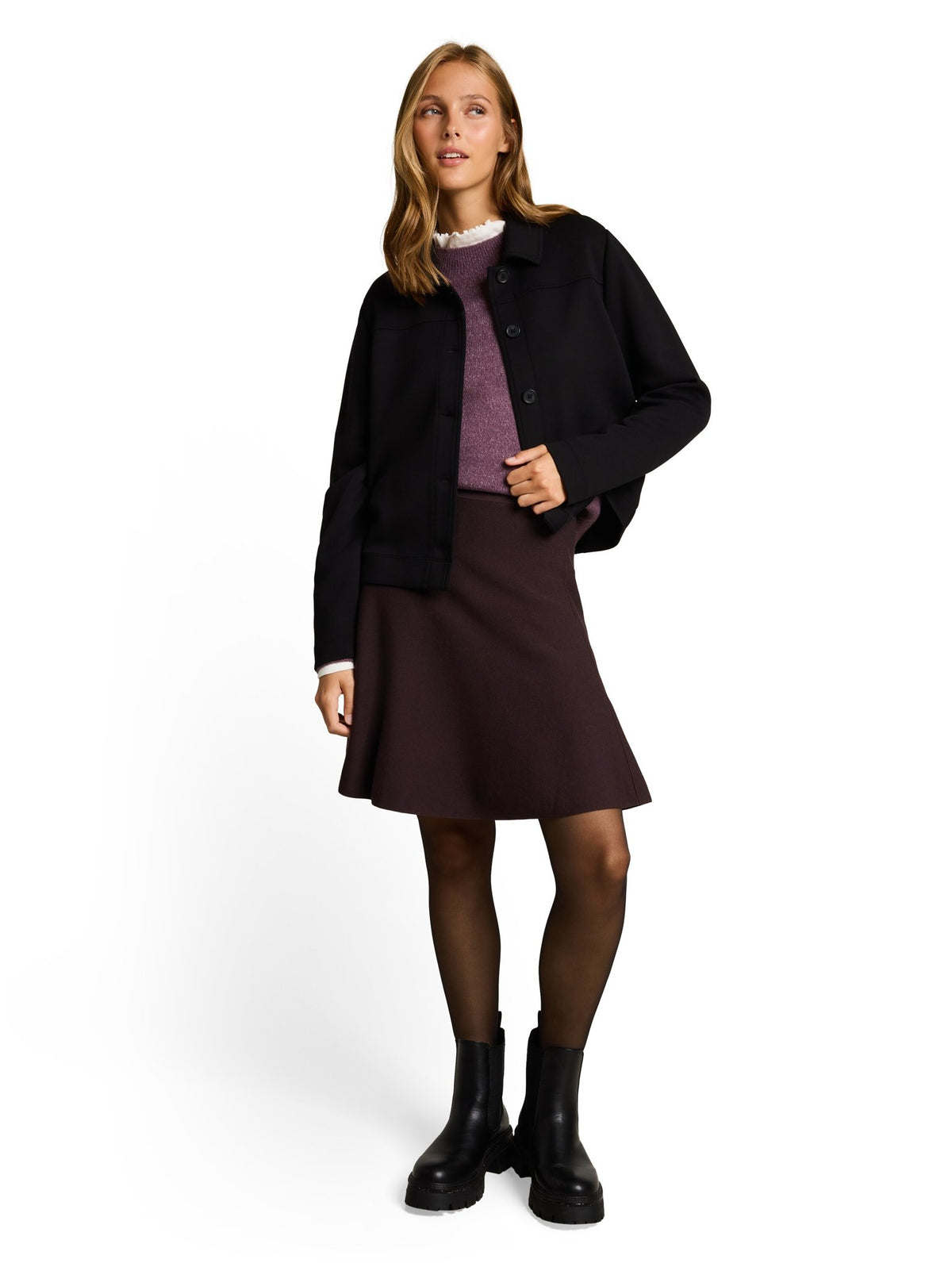 Tom Tailor denim Damen Rock Dark Plum
