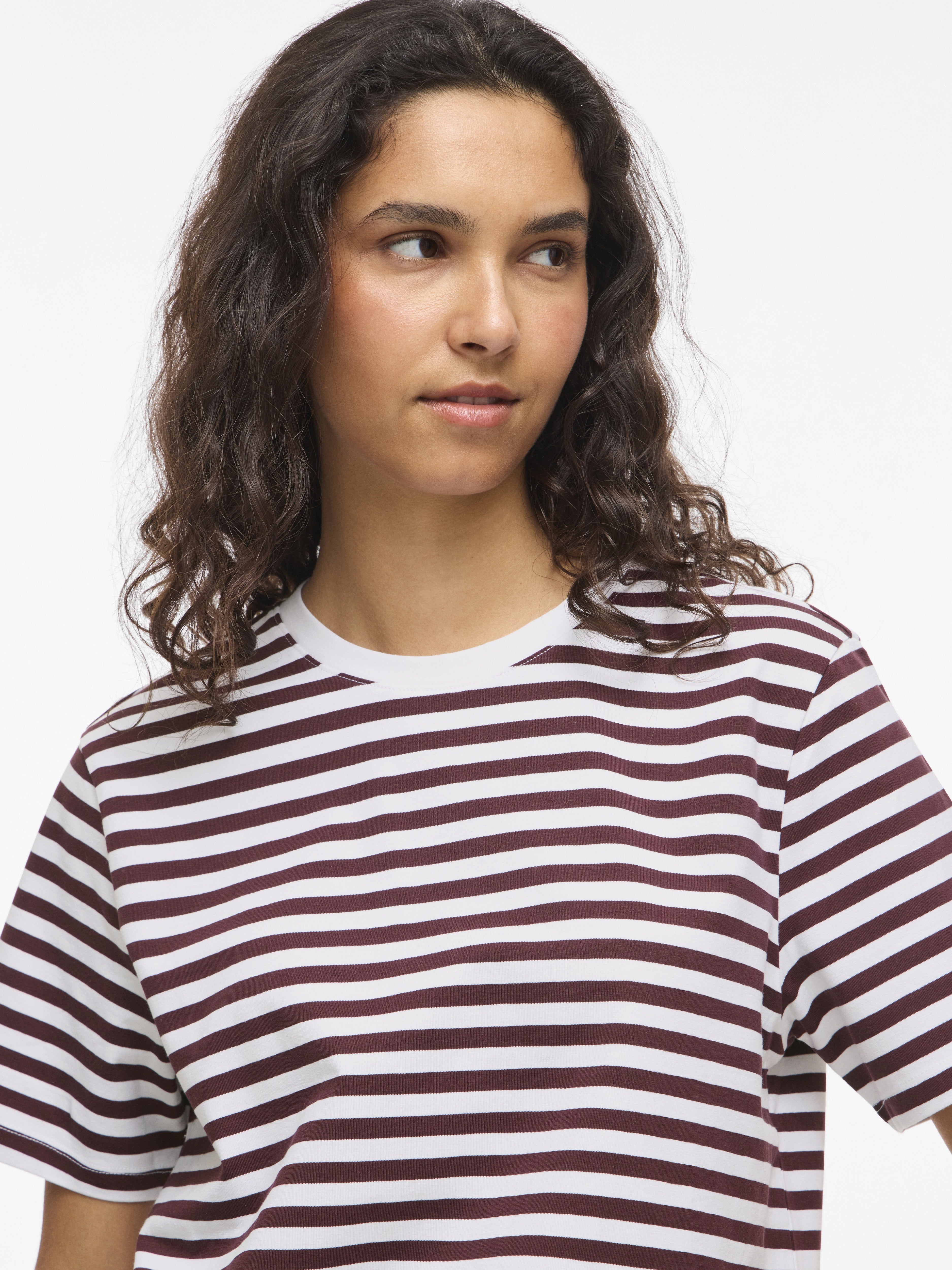 Vila Damen T-Shirts Port Royale/Opt