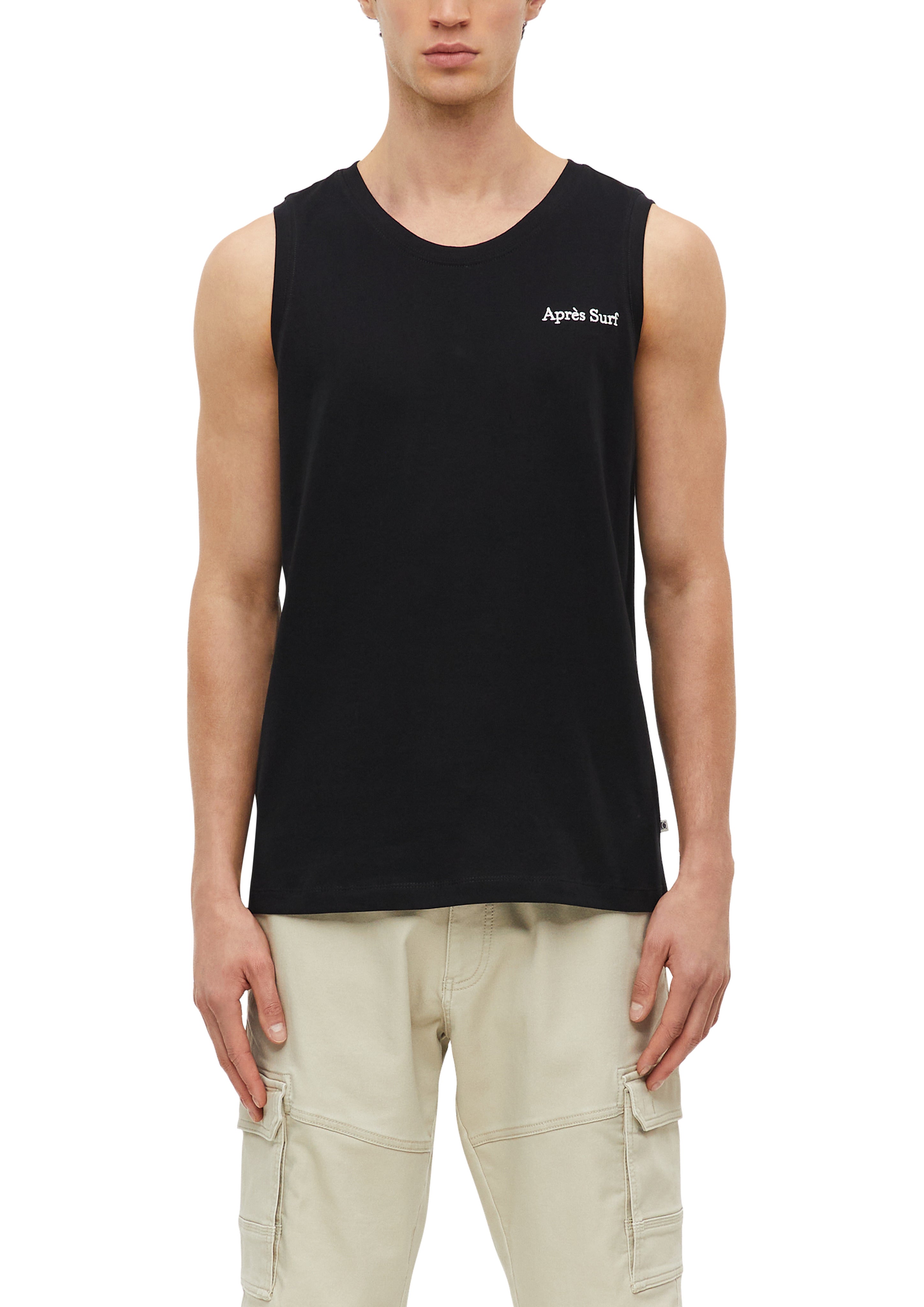 S. Oliver red Herren T-Shirts kurz Grey/Black