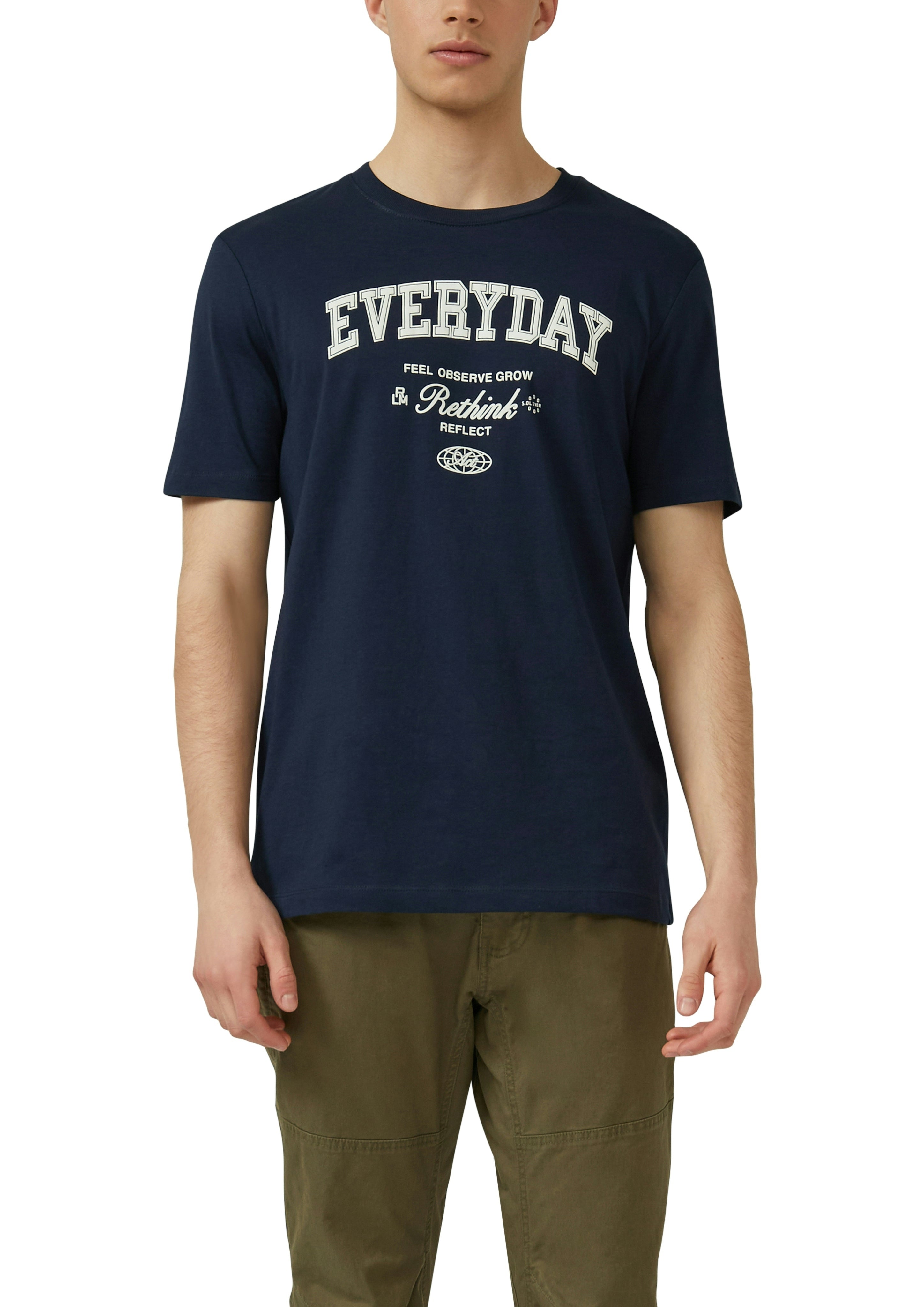 S. Oliver red Herren T-Shirts kurz Blue