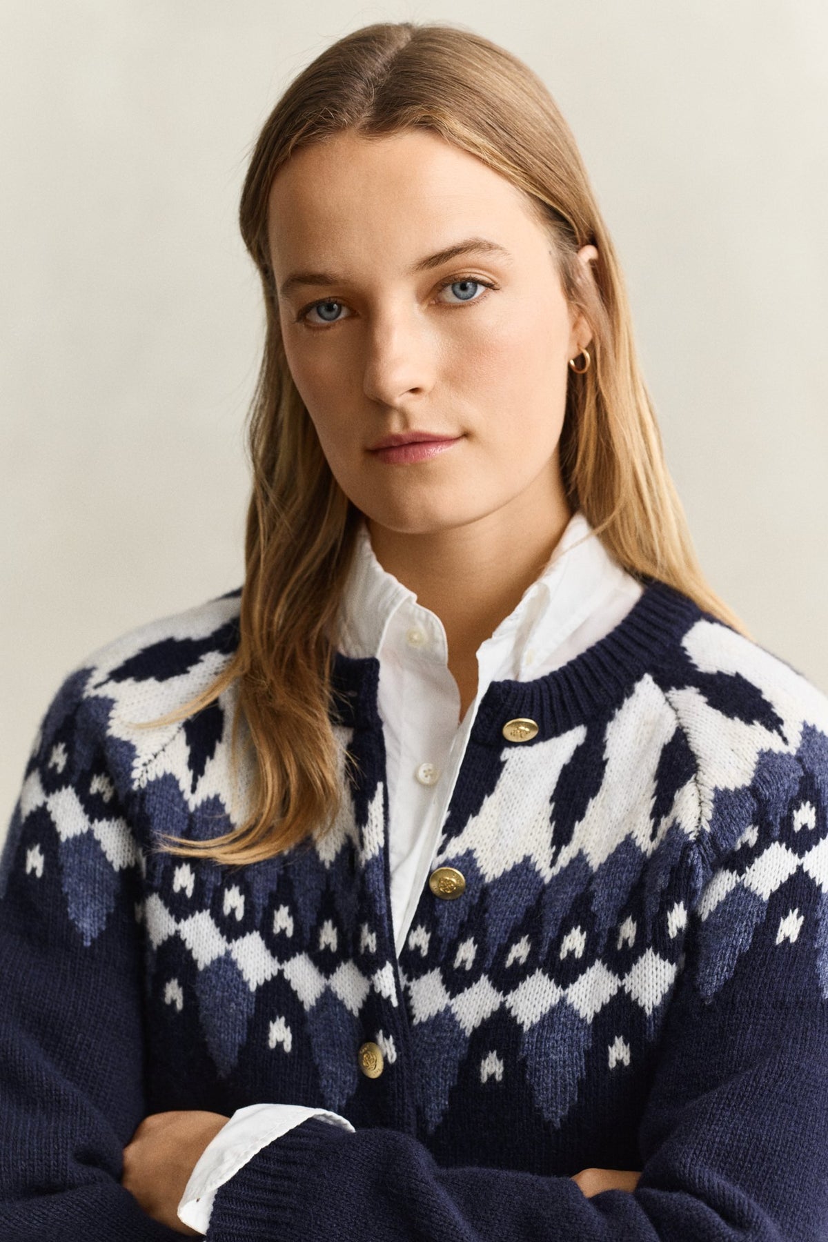 Gant Damen Strickjacken Evening Blu