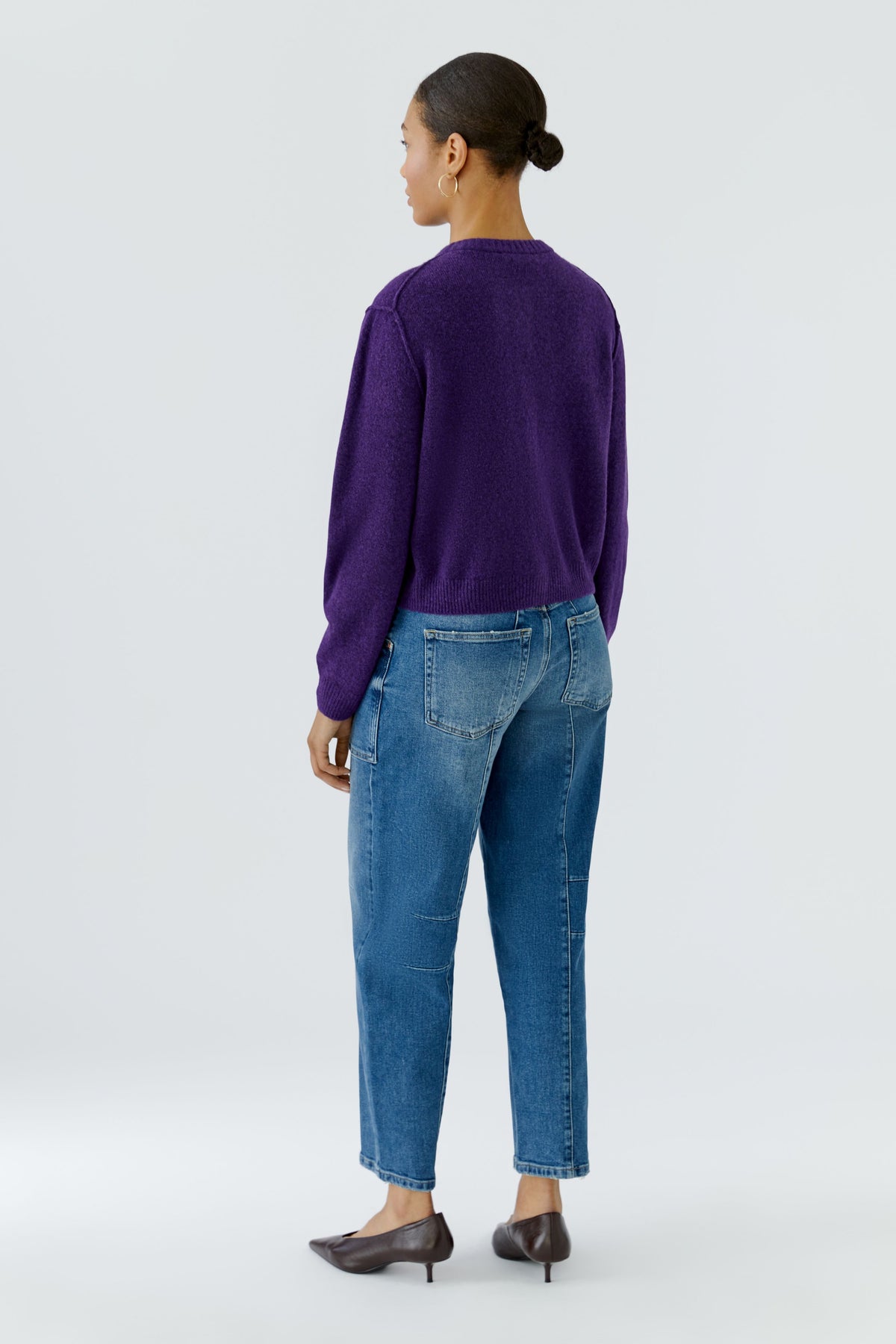 Oui Damen Strickjacken  Ultra Viol
