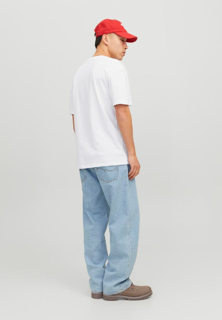 Jack & Jones Herren T-Shirts kurz White/White + B