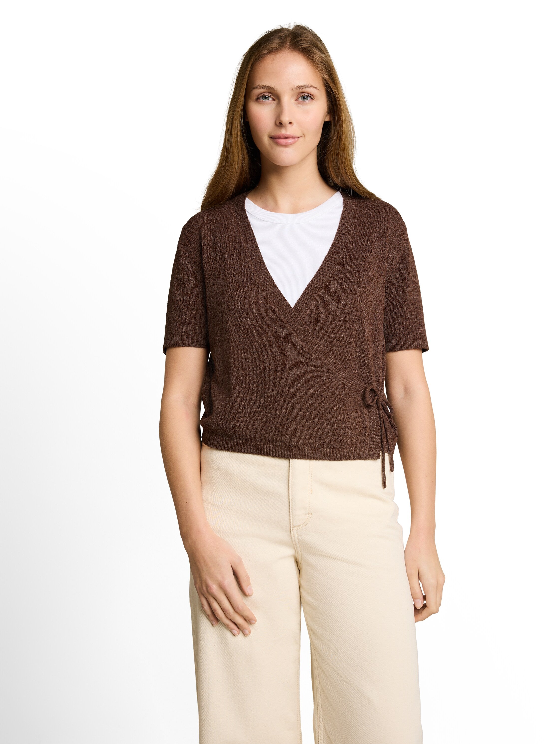 Tom Tailor denim Damen Strickjacken Cool Dark Brown