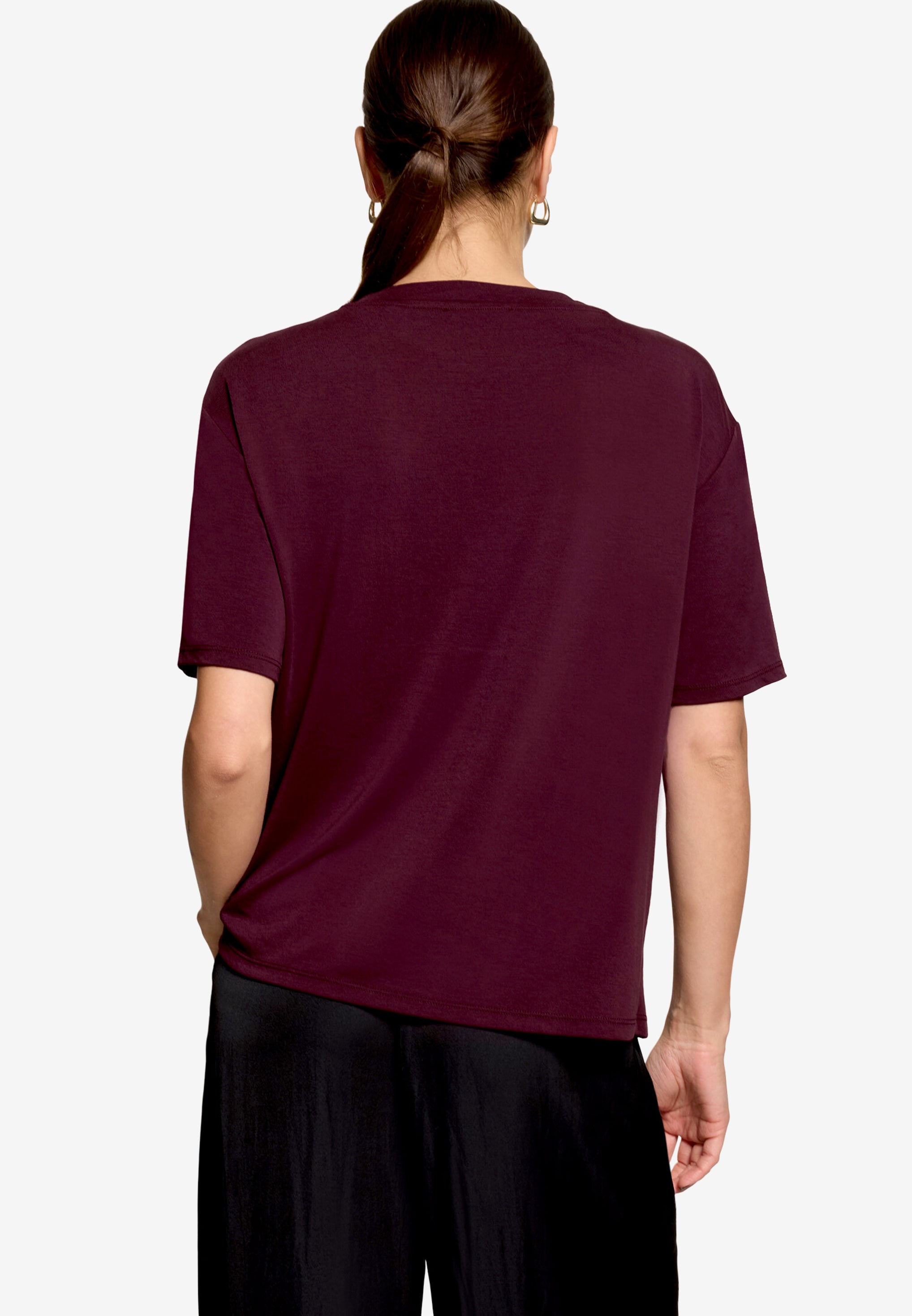 Zero Damen T-Shirts Dark Aubergine