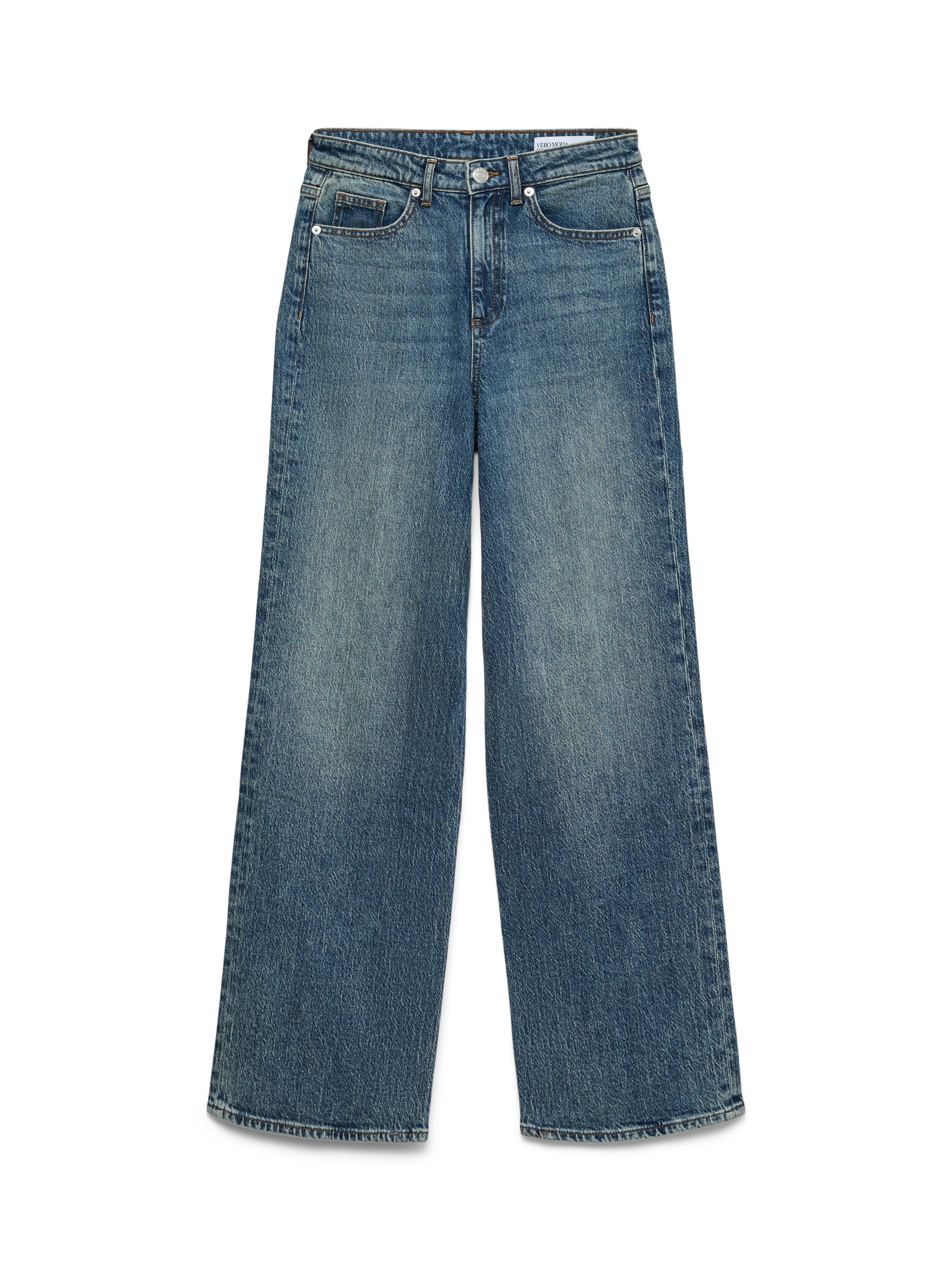 Vero Moda Damen Jeans Medium Blue Den