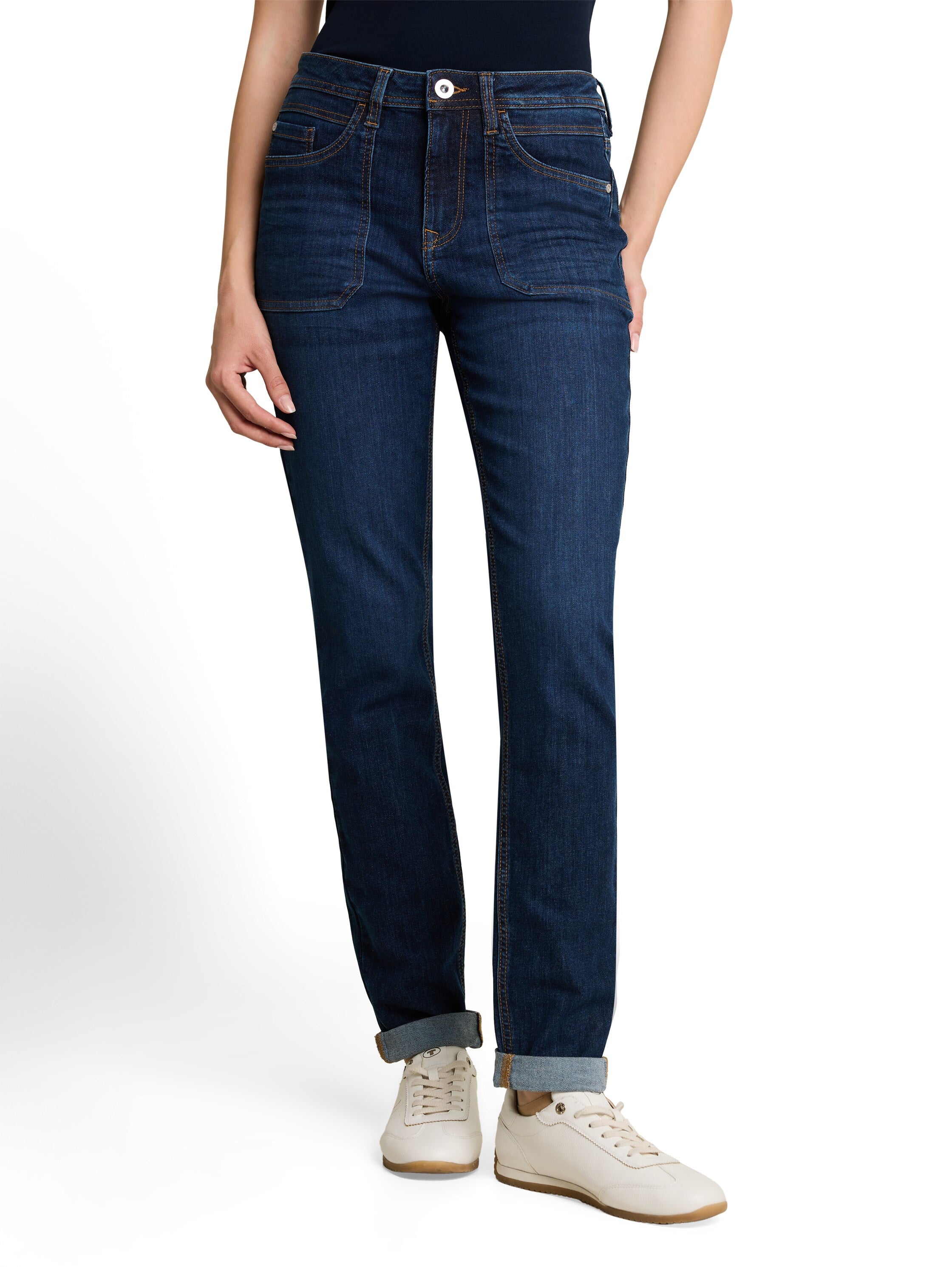 Tom Tailor Damen Jeans Clean Dark Ston