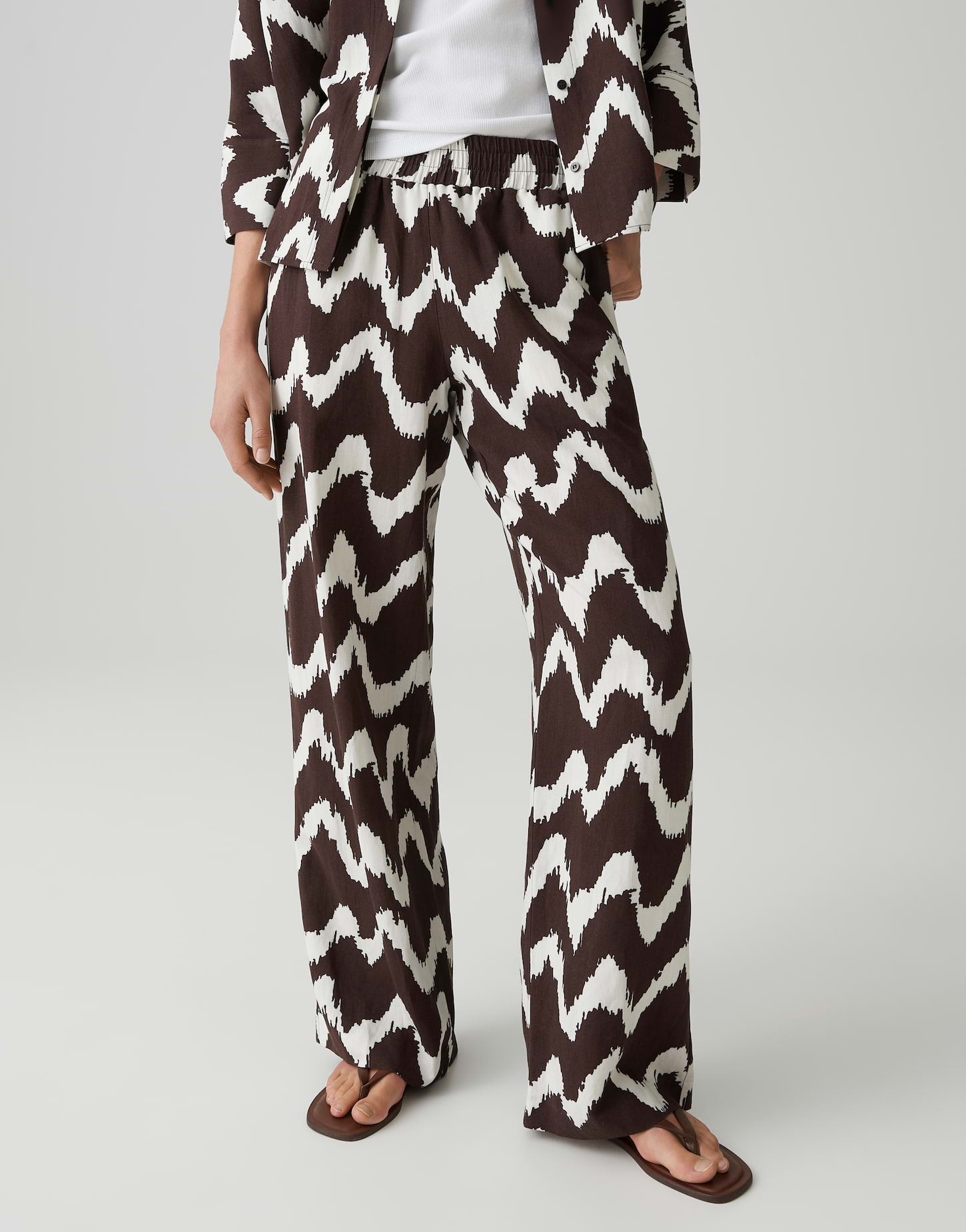 Opus Pants Damen Hosen  Coffee Be