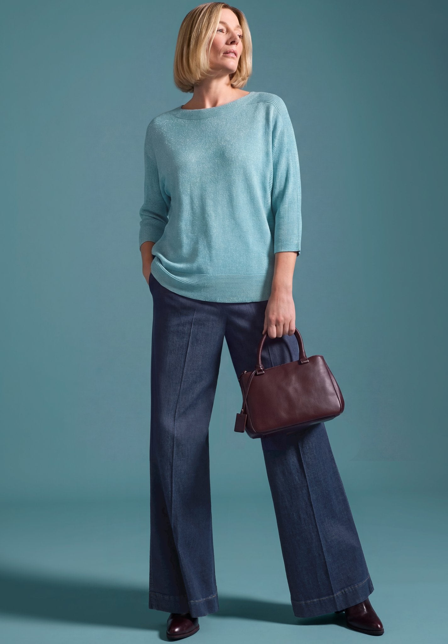 Bianca Damen Hosen Dark Denim