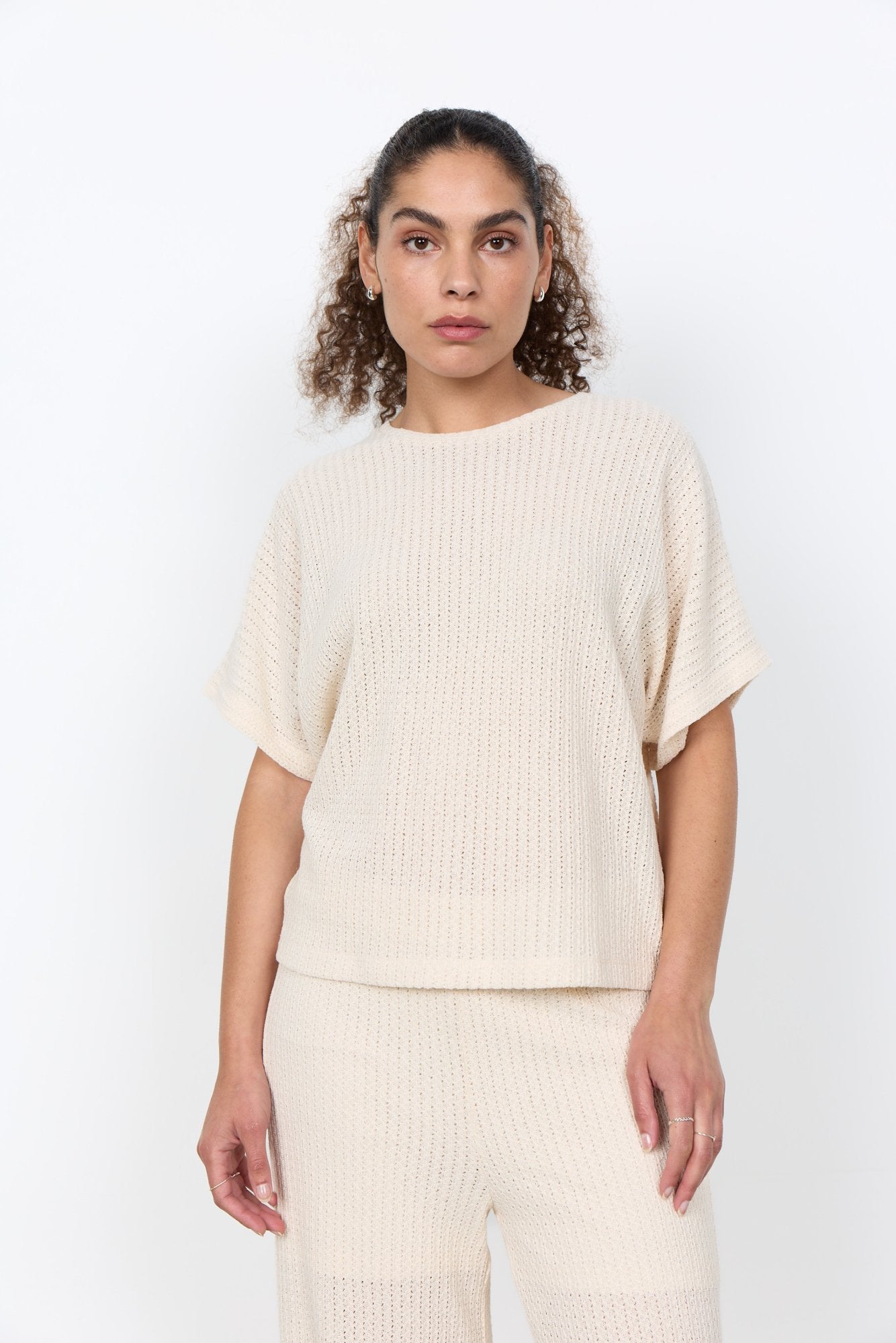 Soya Concept Damen Blusen kurz Cream
