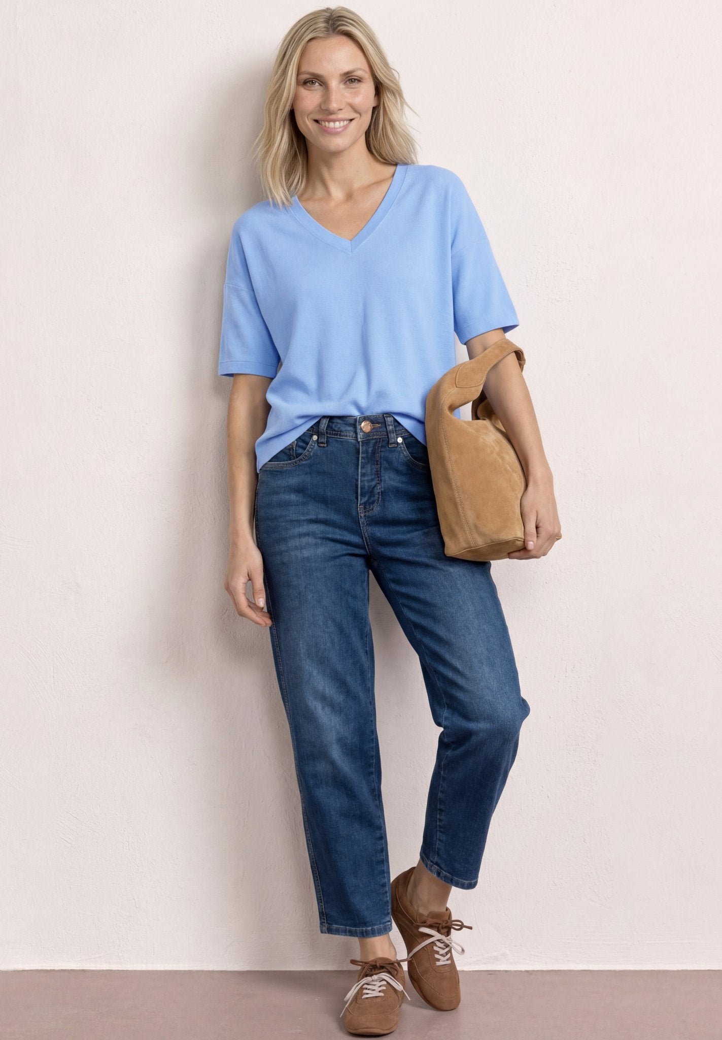 Street One Damen T-Shirts  Drift Blu