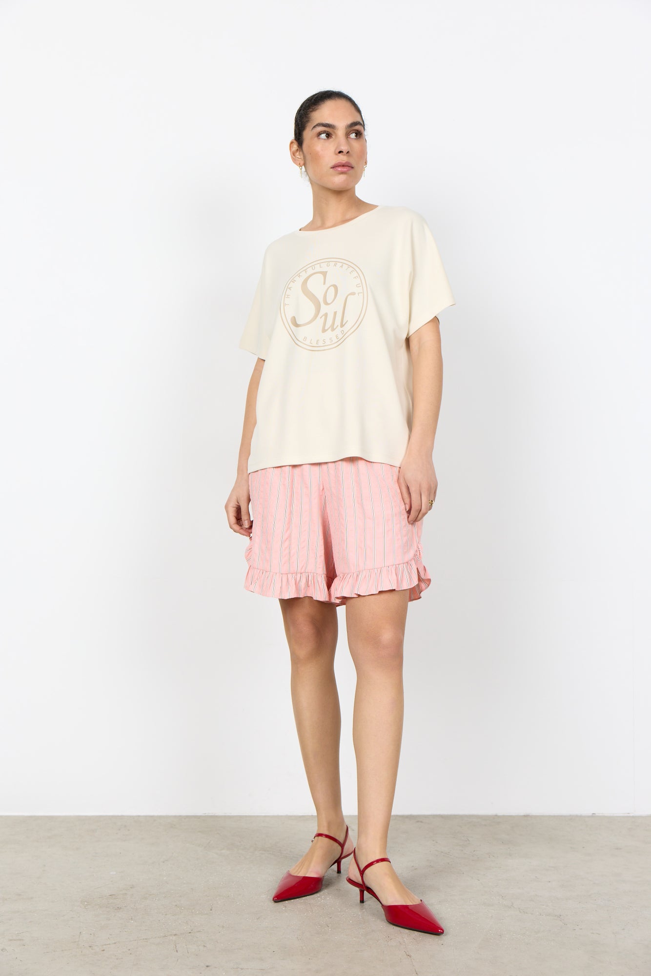 Soya Concept Damen T-Shirts Cream