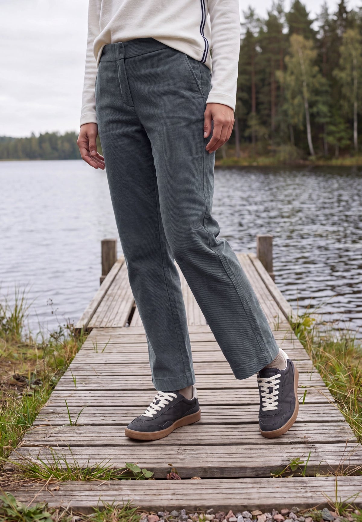 Cecil Damen Hosen  Stone Ash