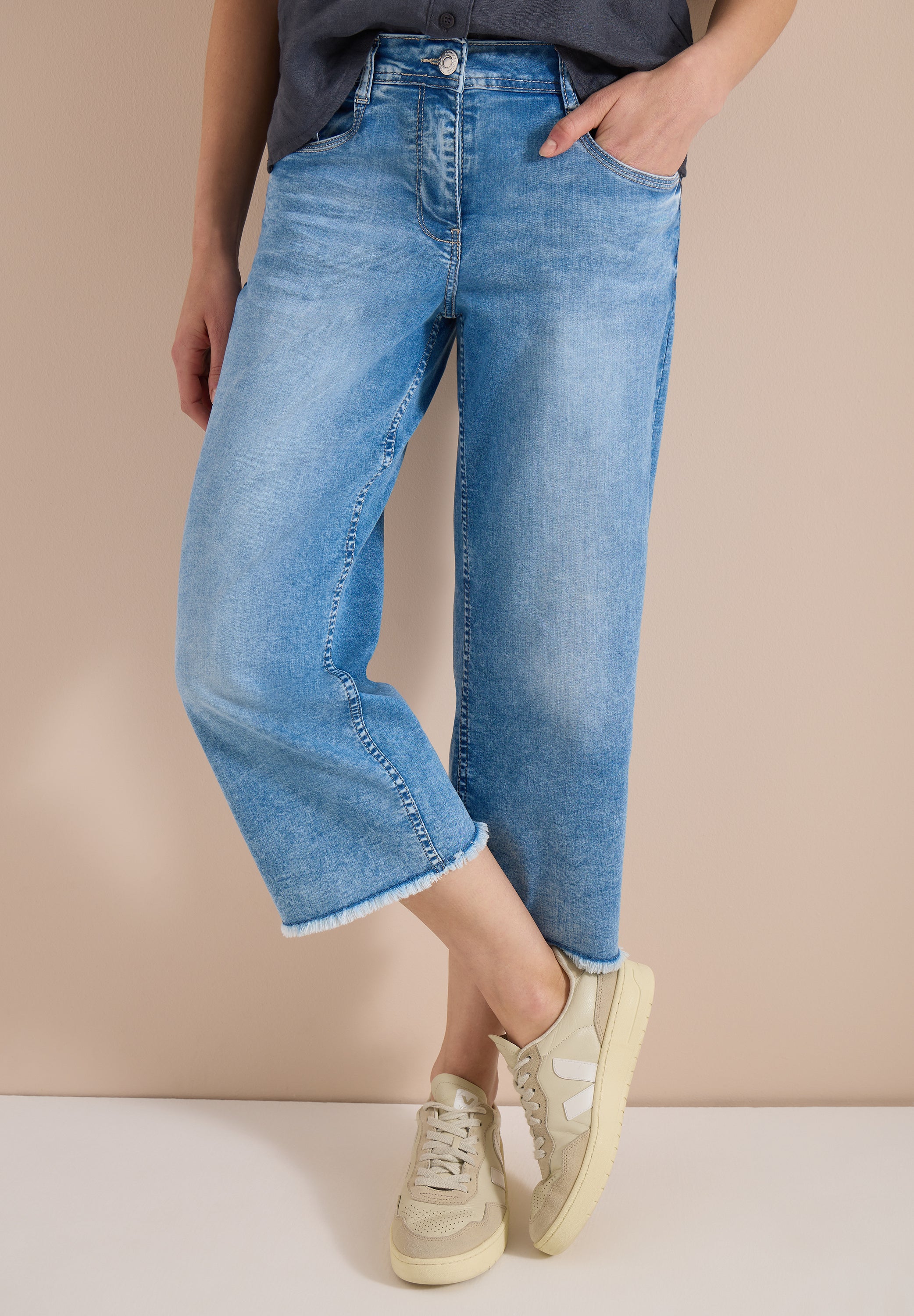 Cecil Damen Hosen  Light Blu