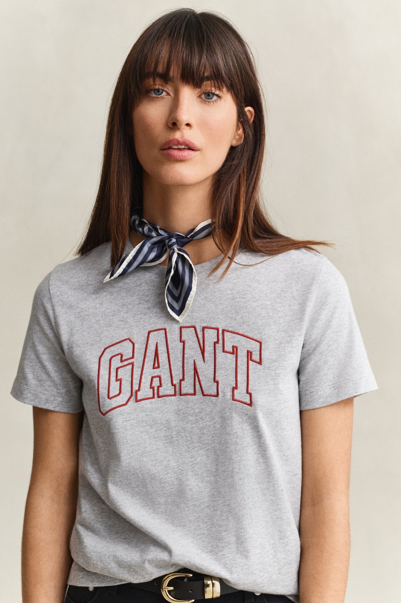 Gant Damen T-Shirts Light Grey M