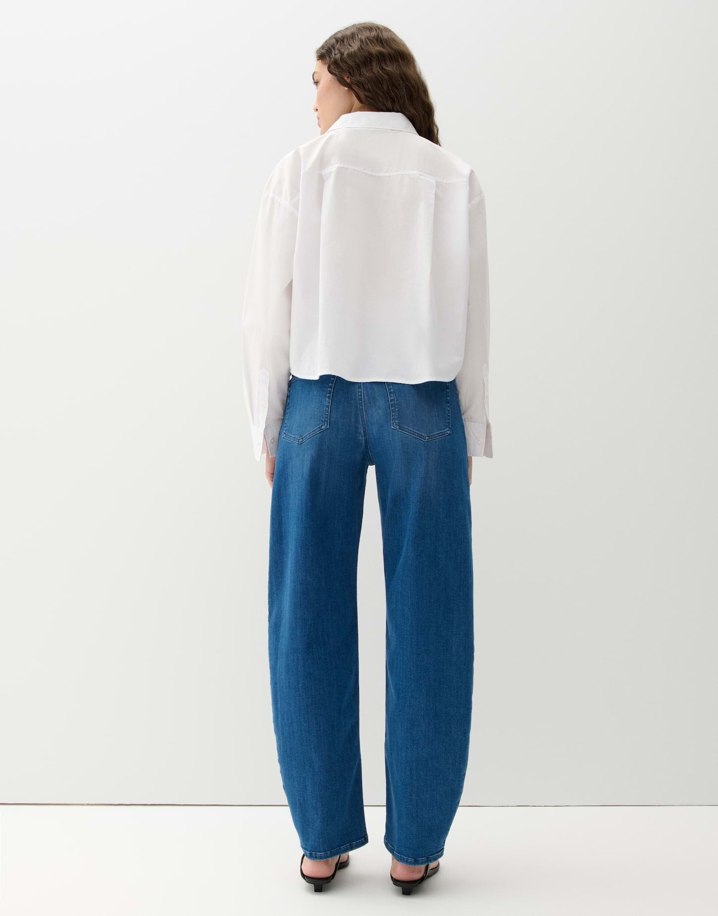 Opus Pants Damen Jeans Mid Blue