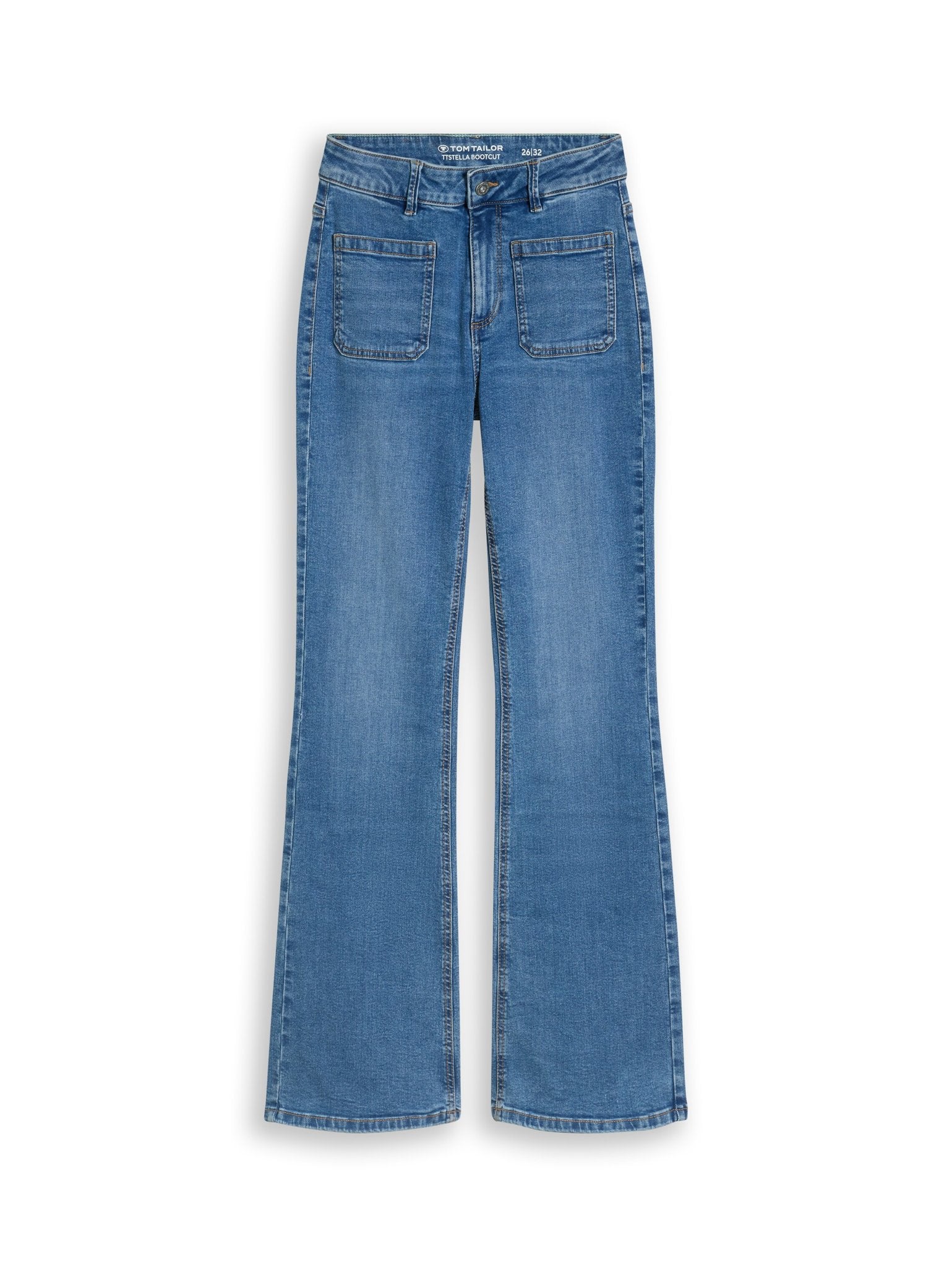 Tom Tailor Damen Jeans Clean Mid Stone