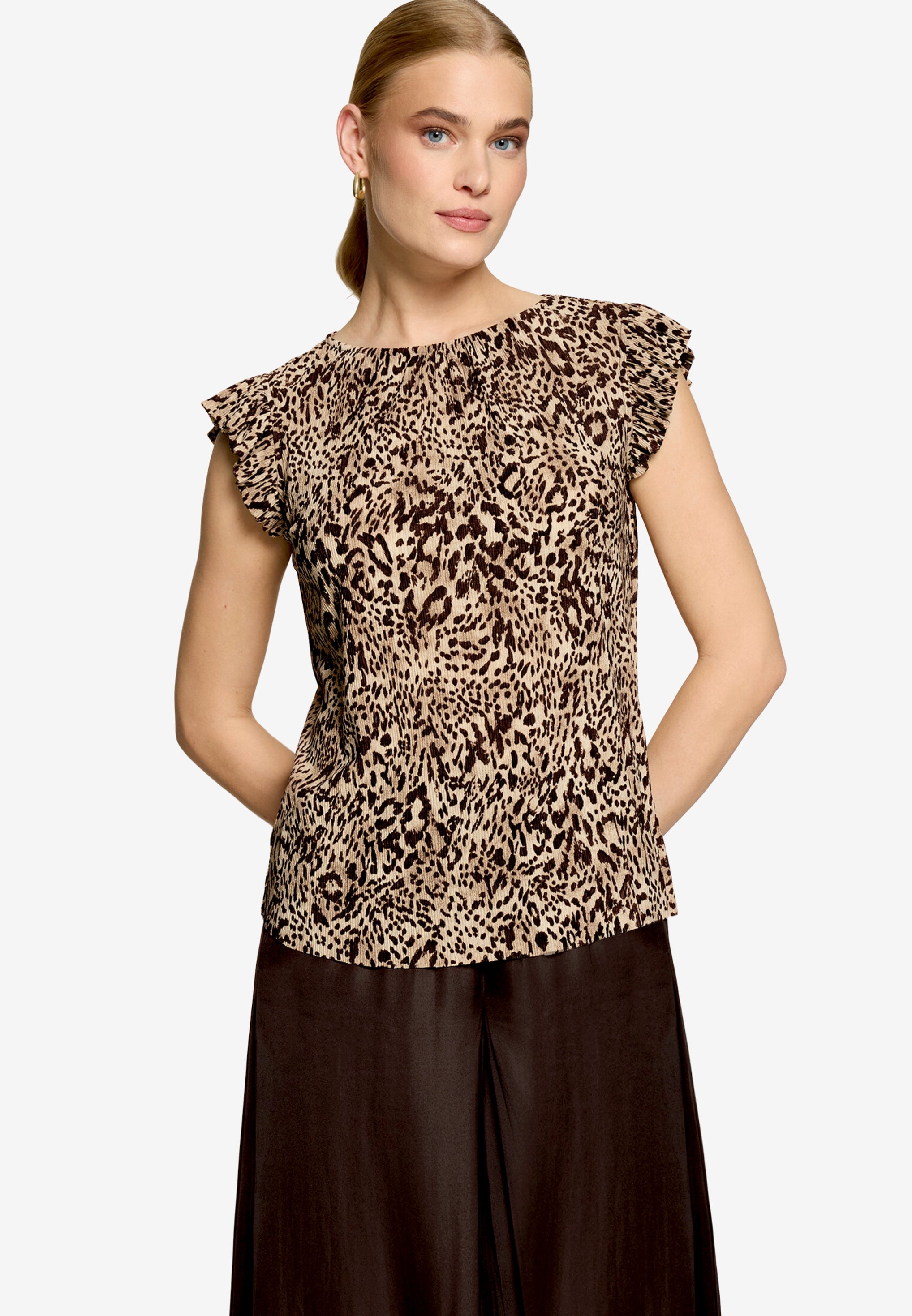 Zero Damen T-Shirts Beige/Brown