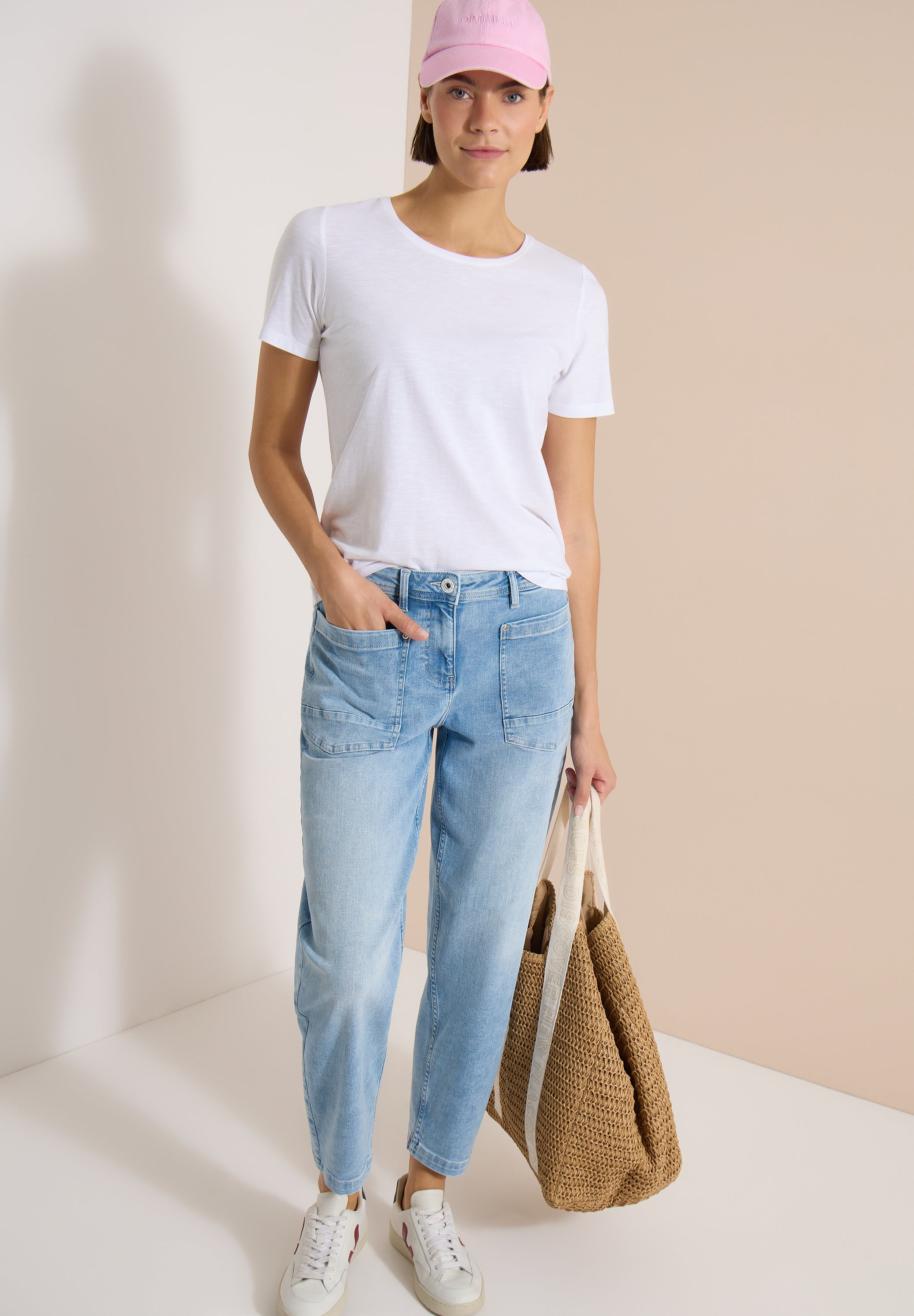 Cecil Damen Hosen  Light Blu