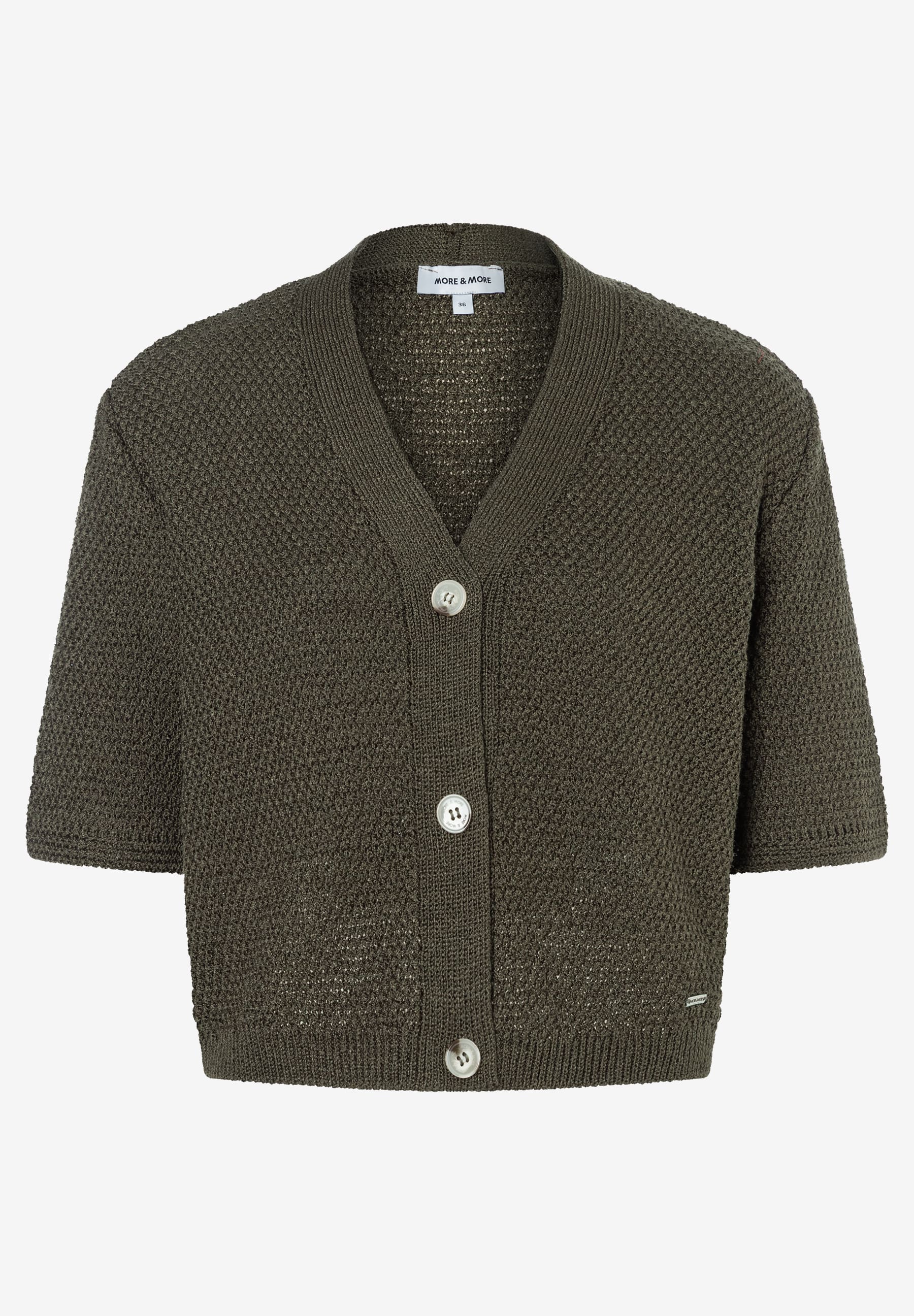 More & More Damen Strickjacken  Jungle Gre