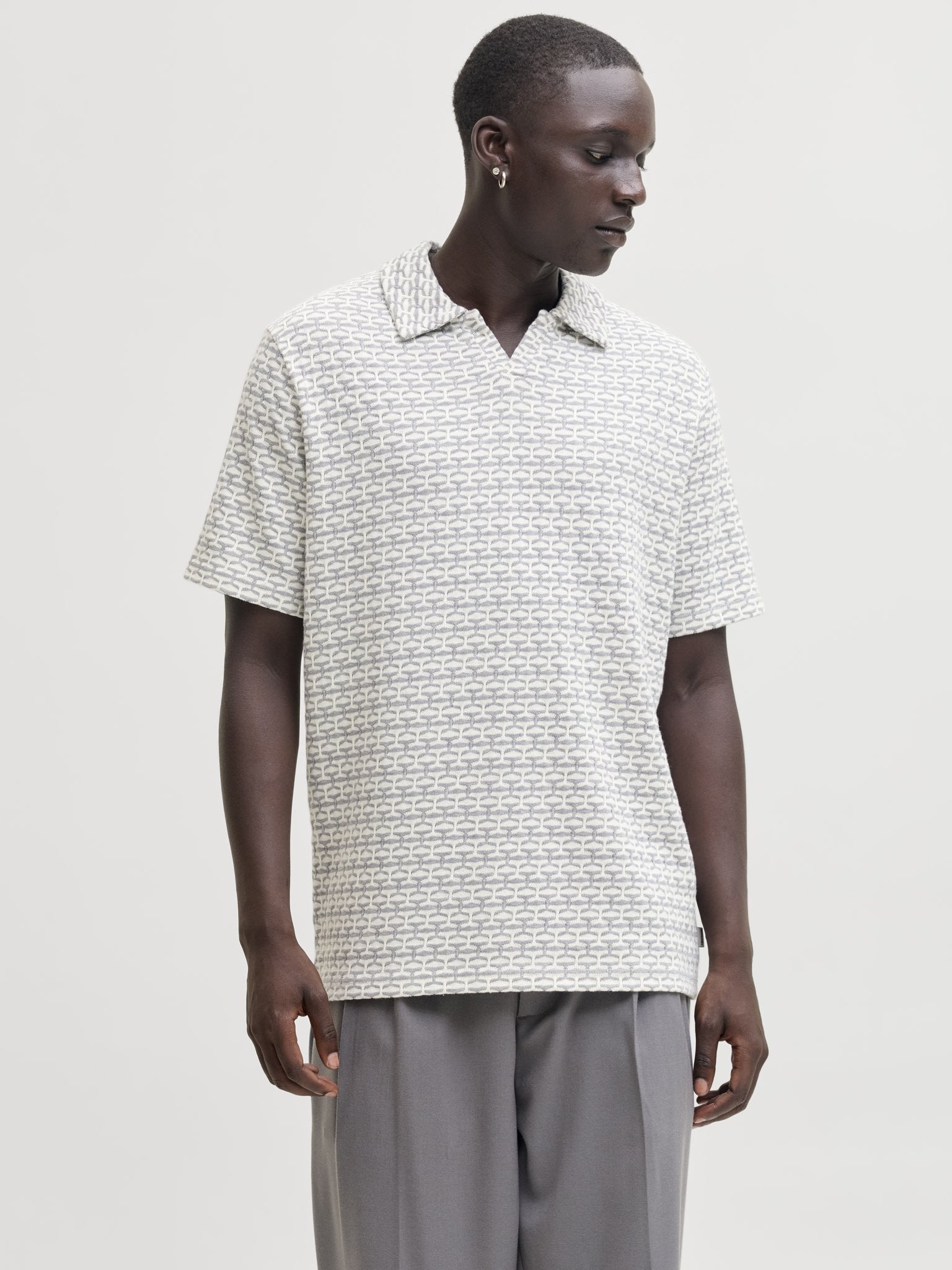 Jack & Jones Herren Polo-Shirts Light Grey Mela