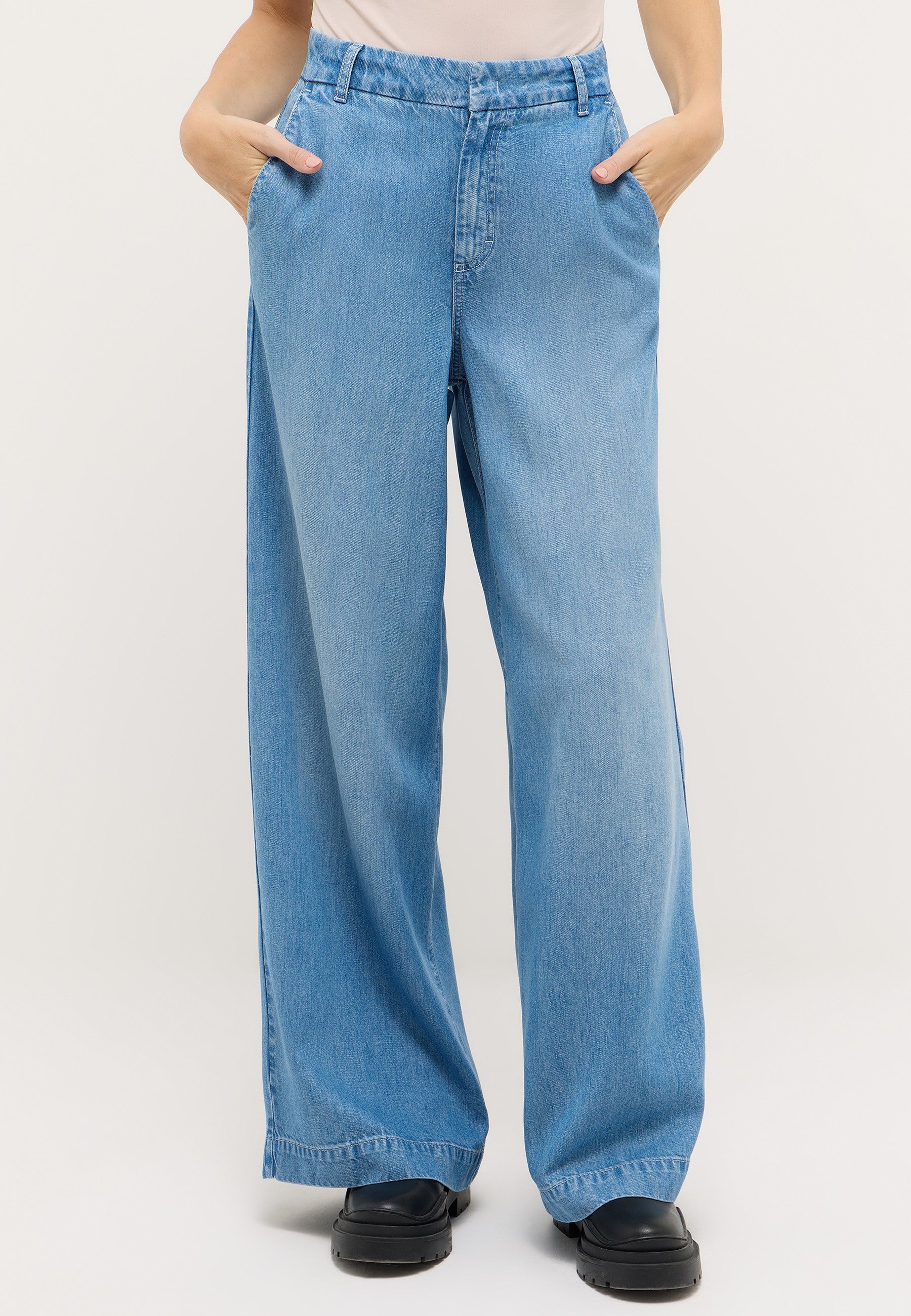Angels Damen Hosen  Light Blue