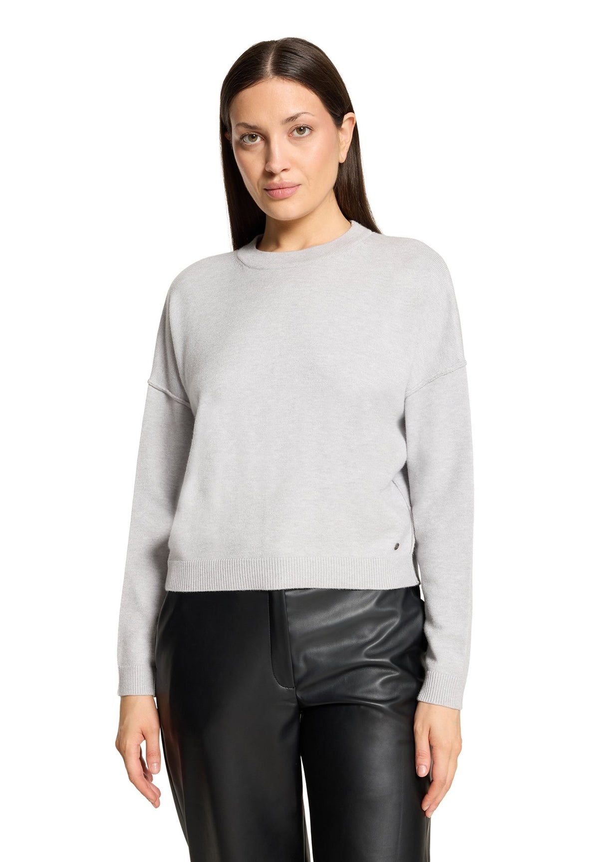 Betty & Co Damen Pullover Light Silver Me