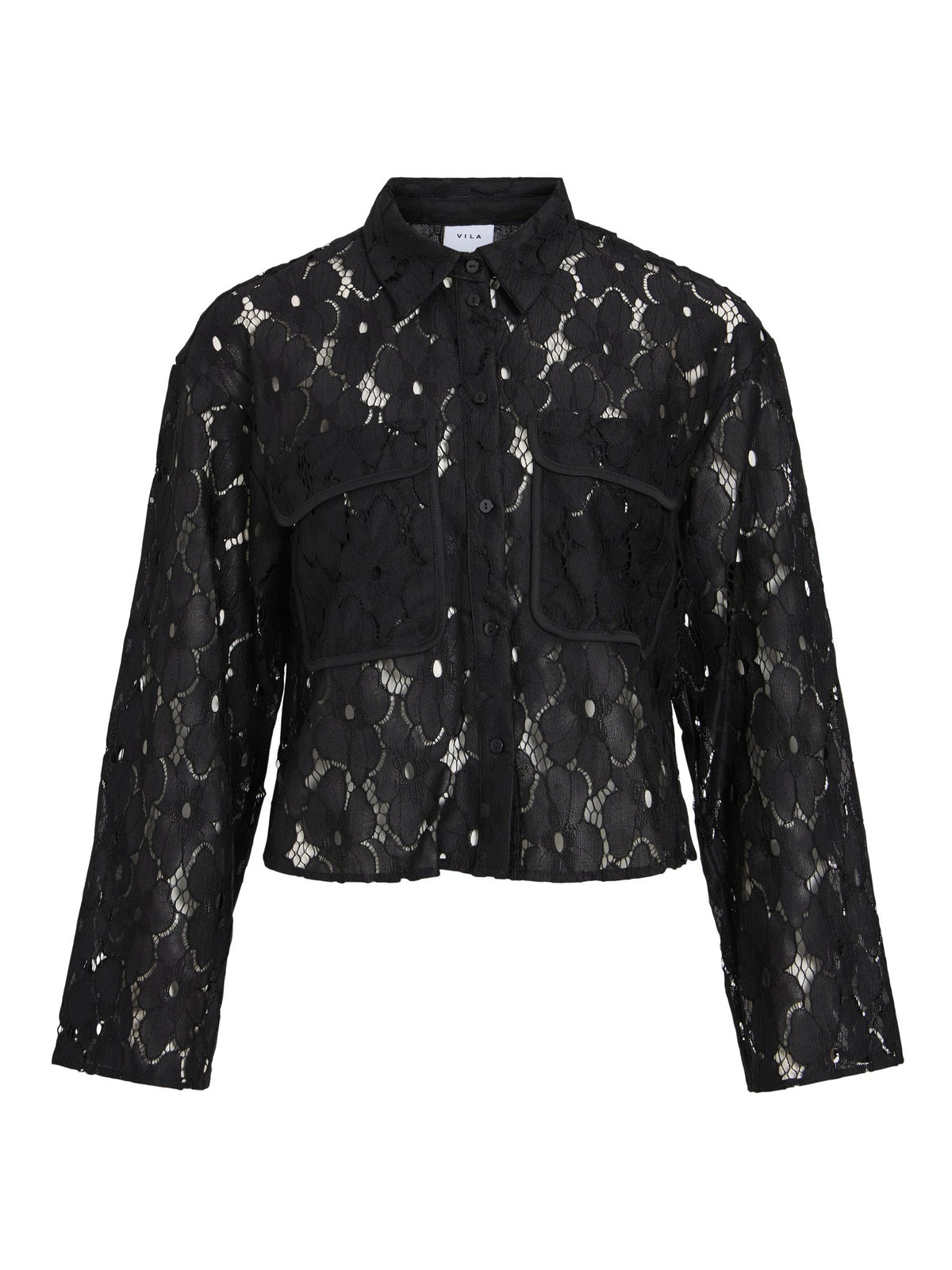 Vila Damen Blusen Black Beauty