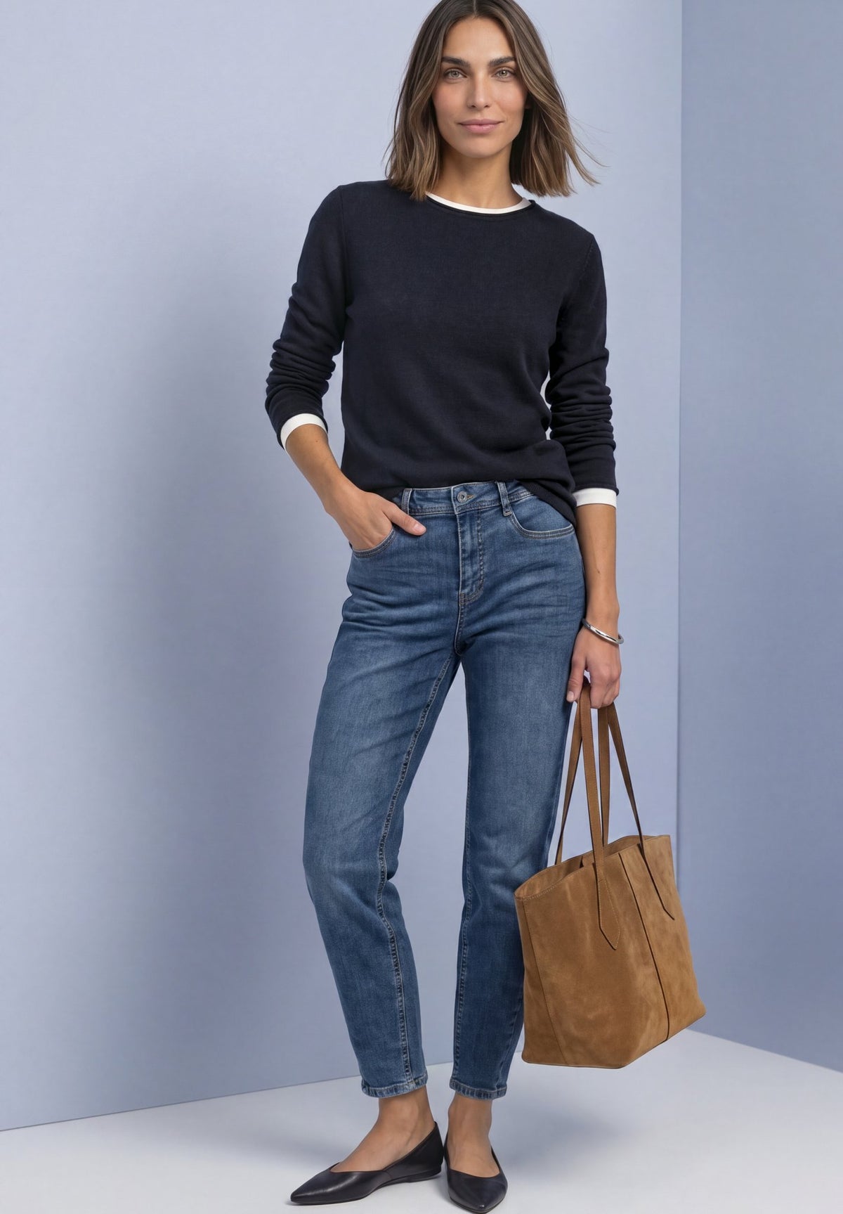 Street One Damen Pullover Indigo Ni
