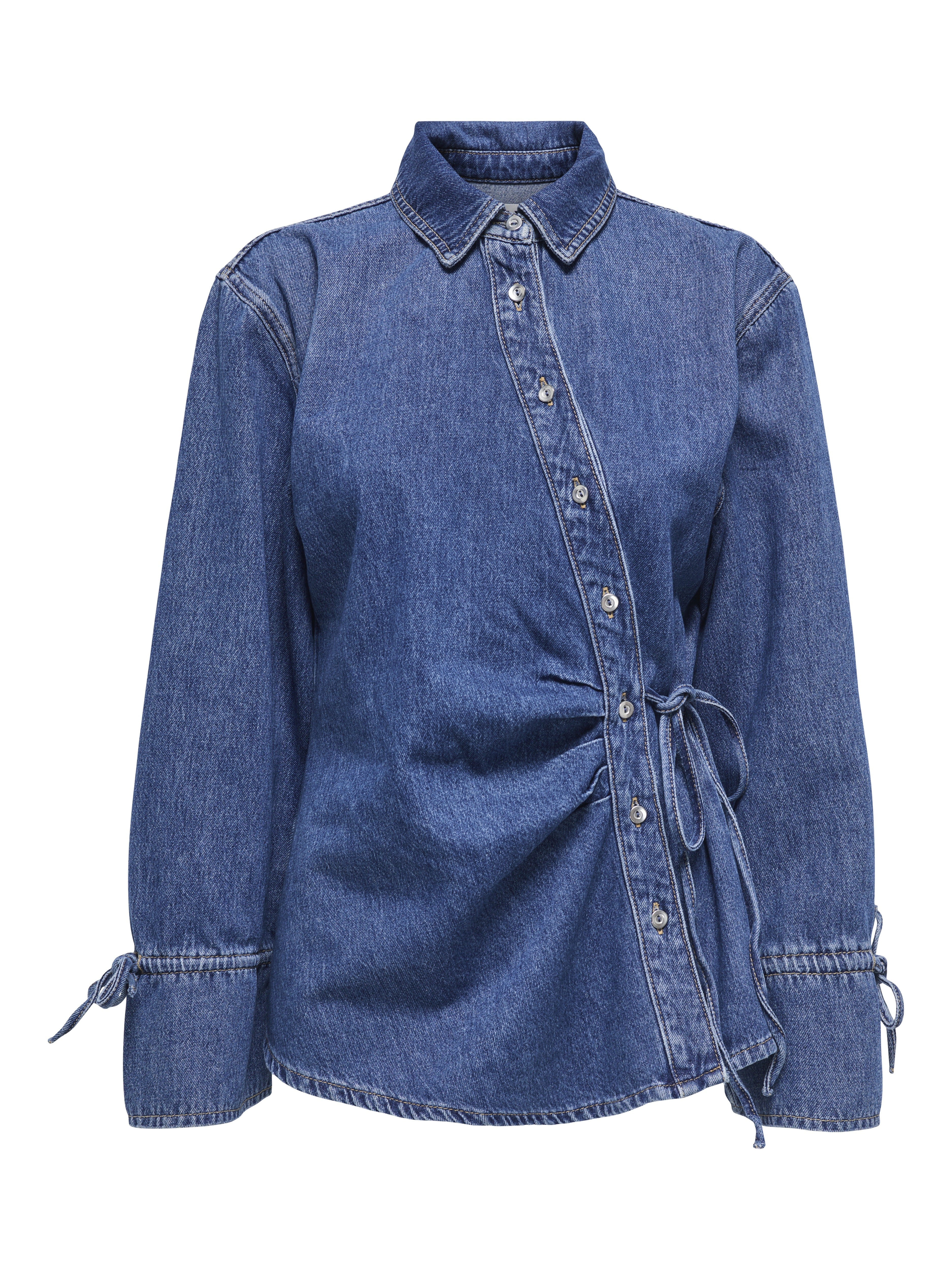 Only Damen Blusen Medium Blue Den