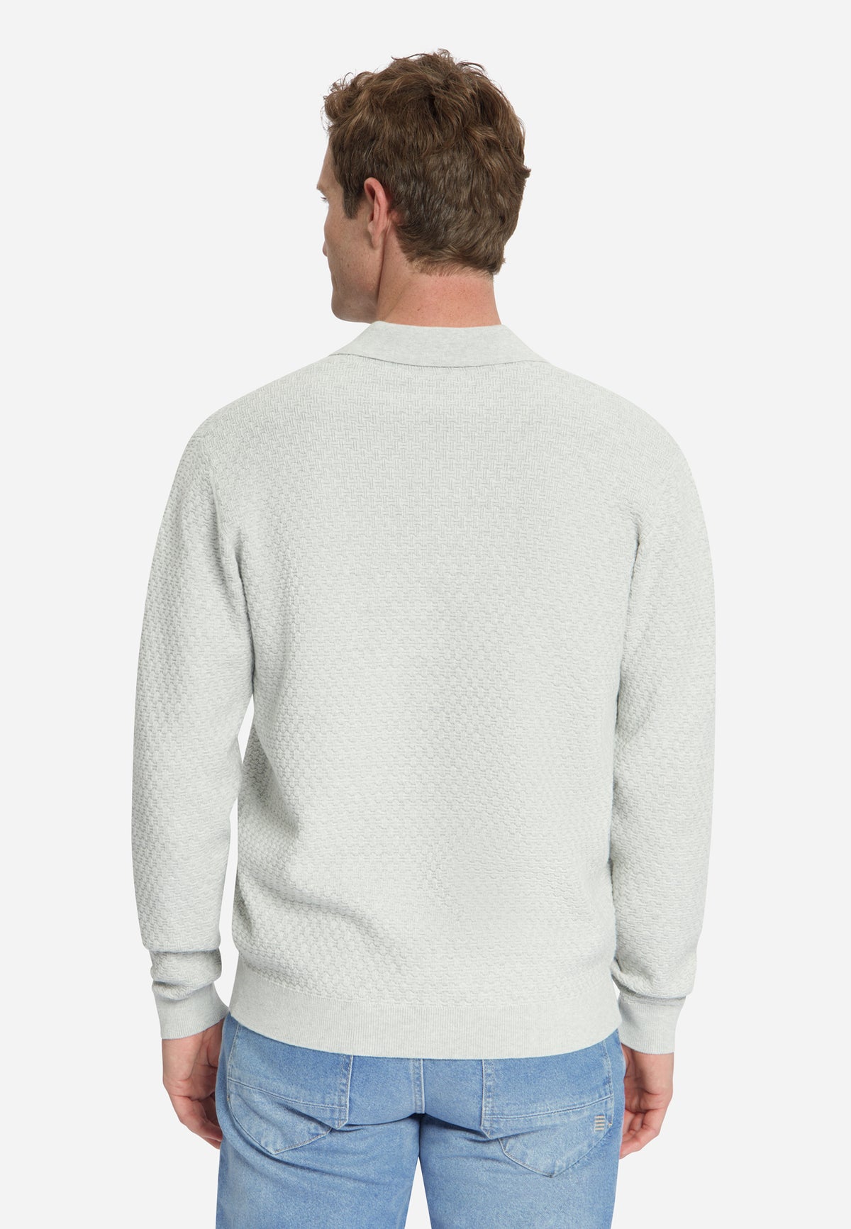 No Excess Herren Polo-Shirts Light Grey Mela