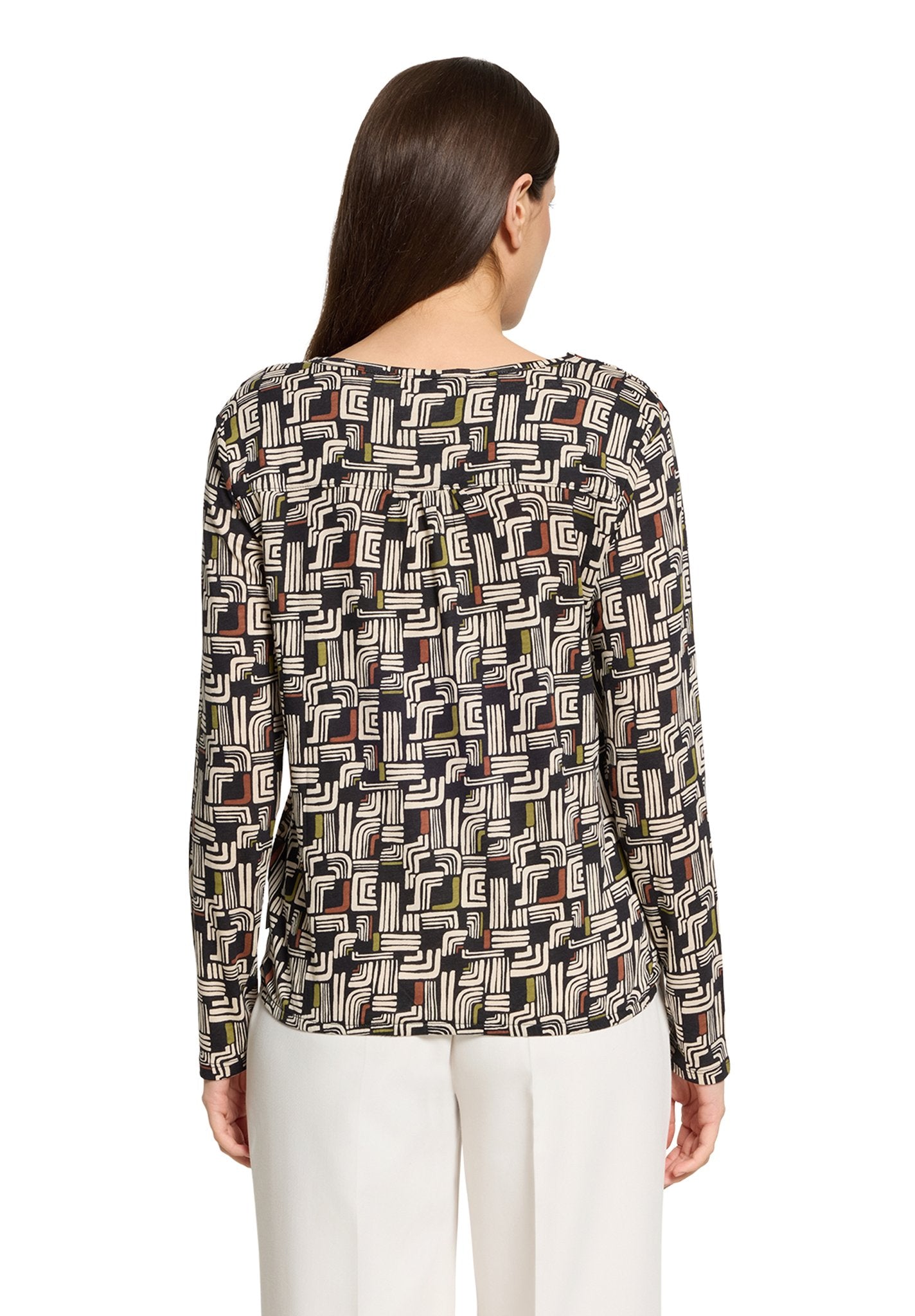 Betty & Co Damen T-Shirts Black/Cream