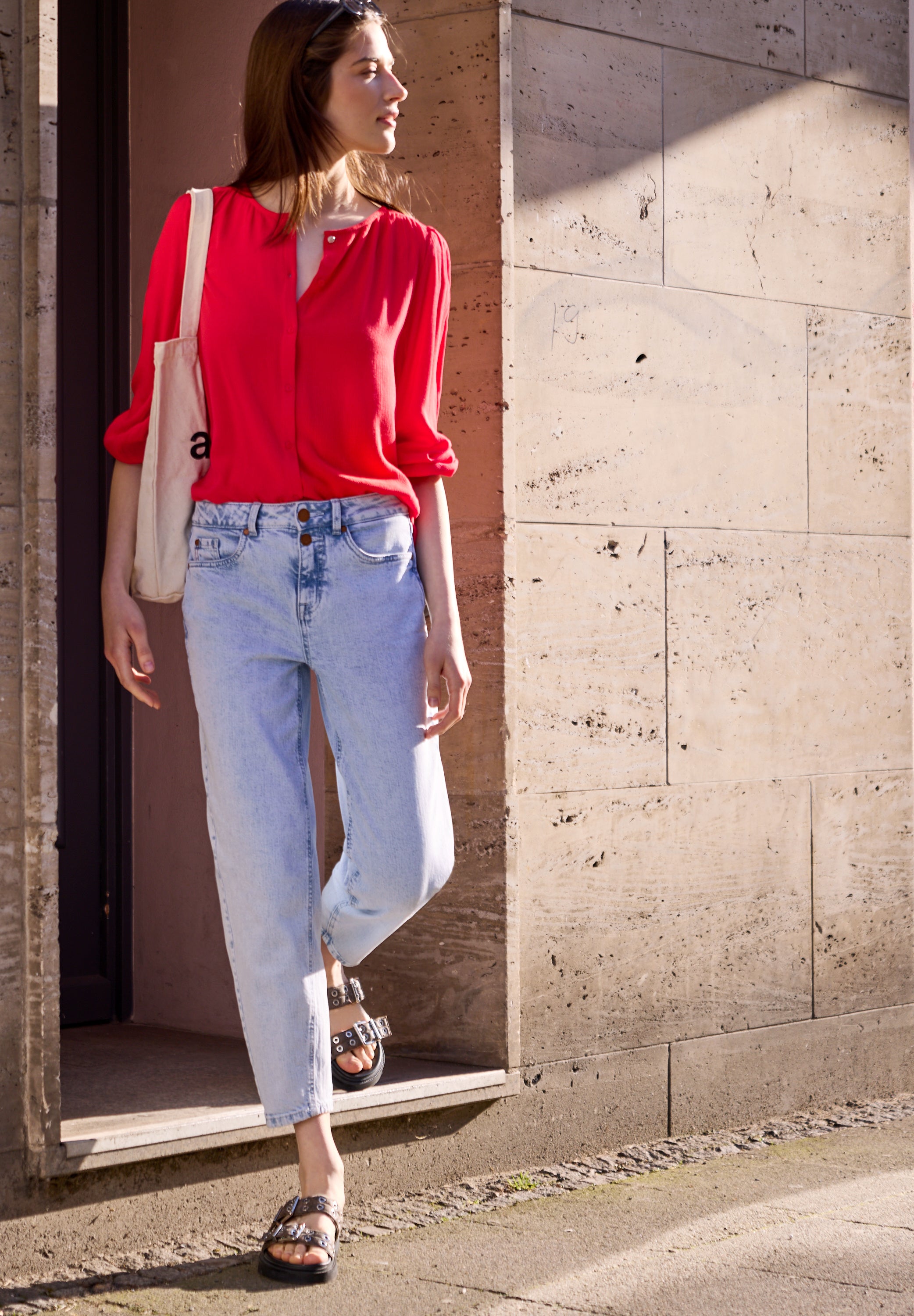 Street One Studio Damen Blusen  Chili Red