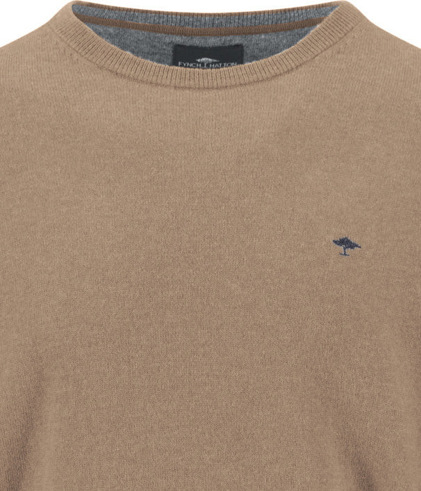 Fynch-Hatton Herren Pullover Taupe