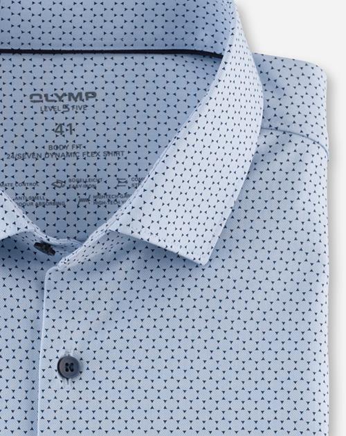 Olymp Herren Hemden lang Bleu