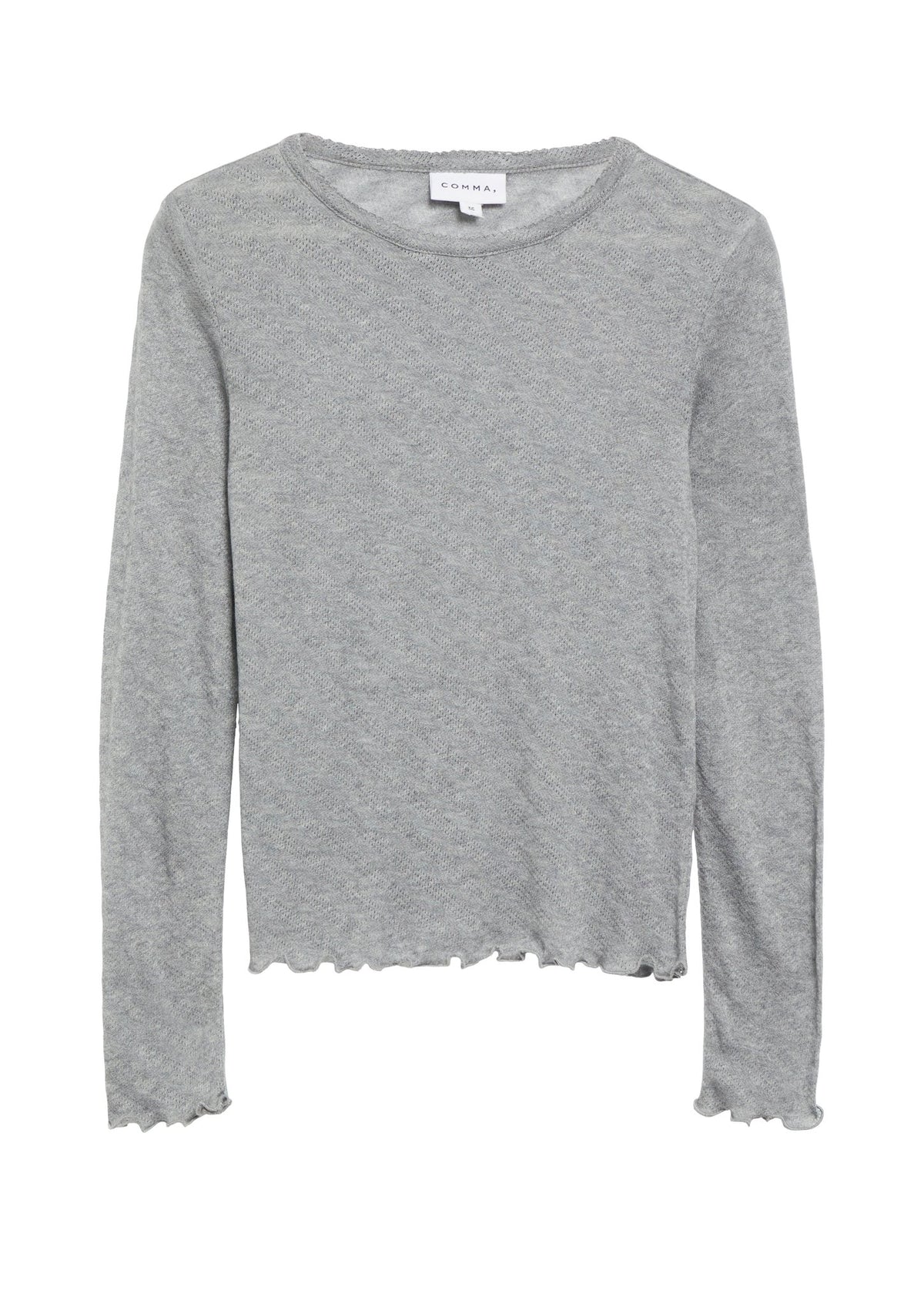 Comma Damen T-Shirts W Grey/Black