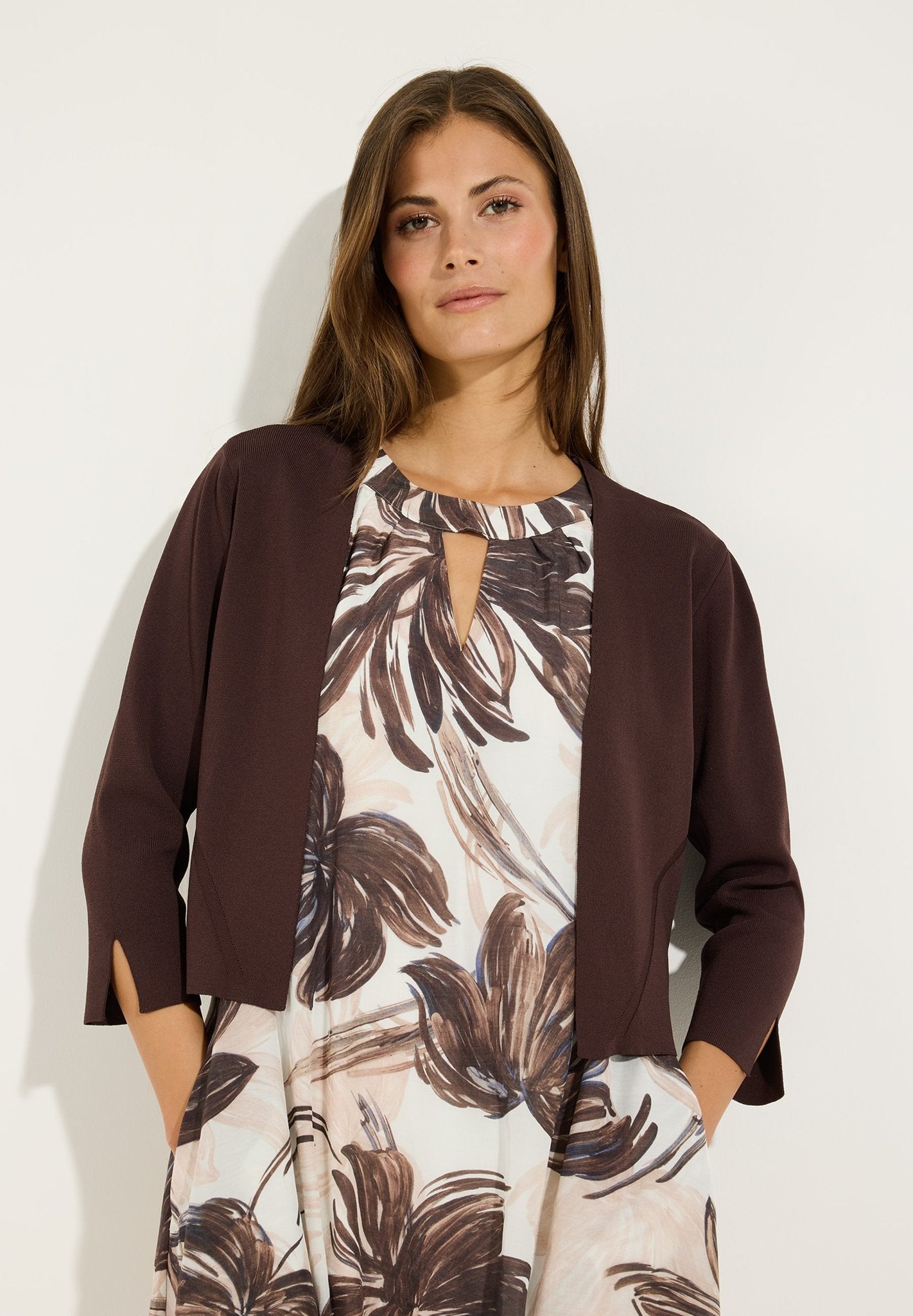 More & More Damen Strickjacken Cool Choco