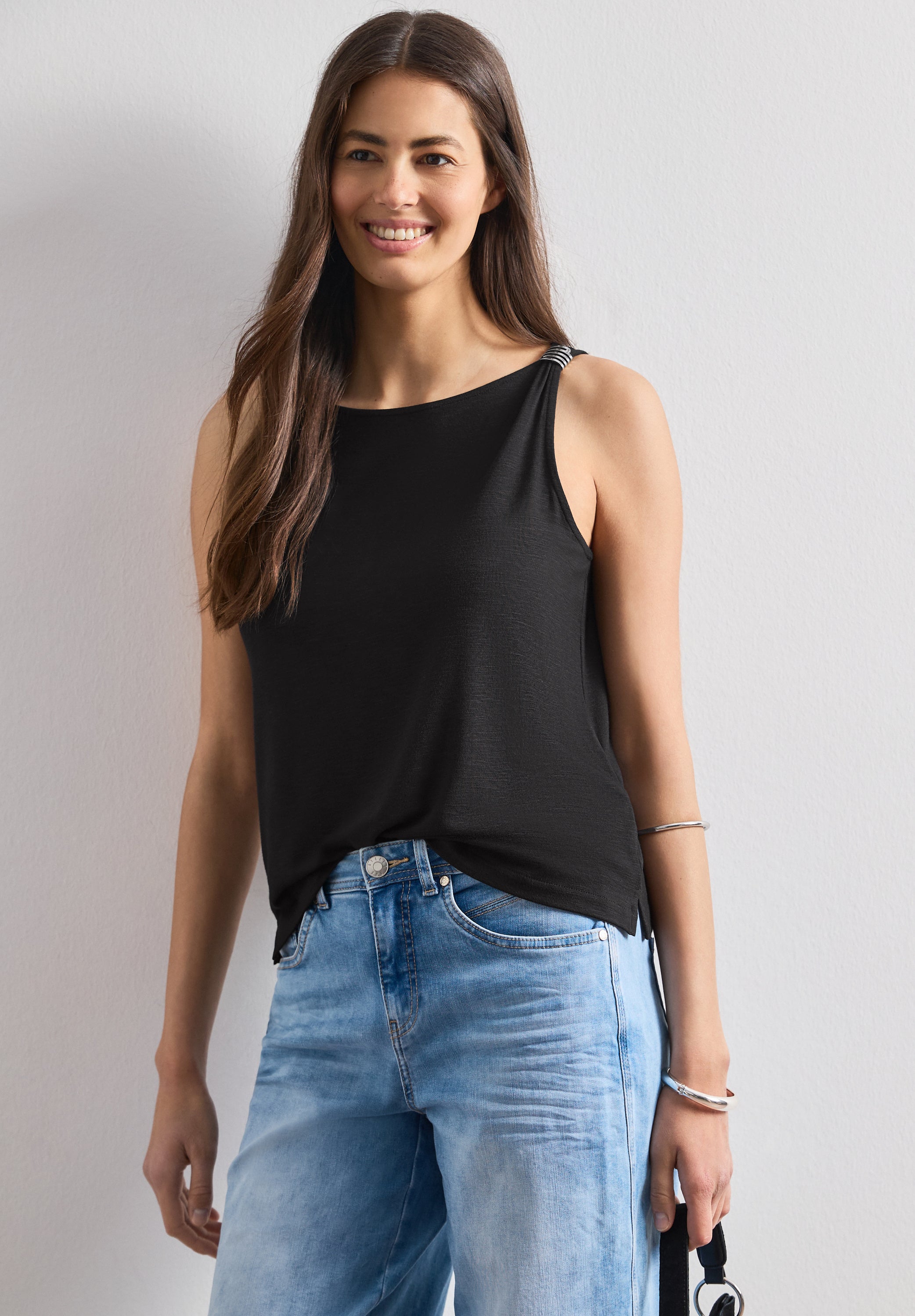Street One Damen T-Shirts  Black
