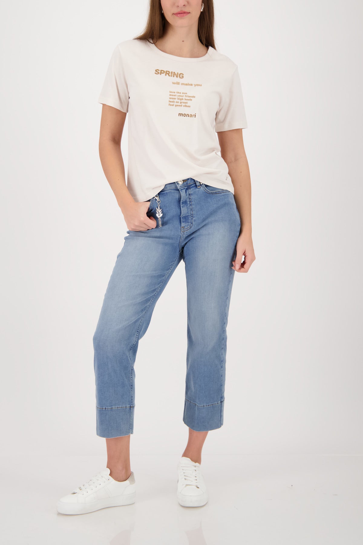 Monari Damen T-Shirts Champagne B
